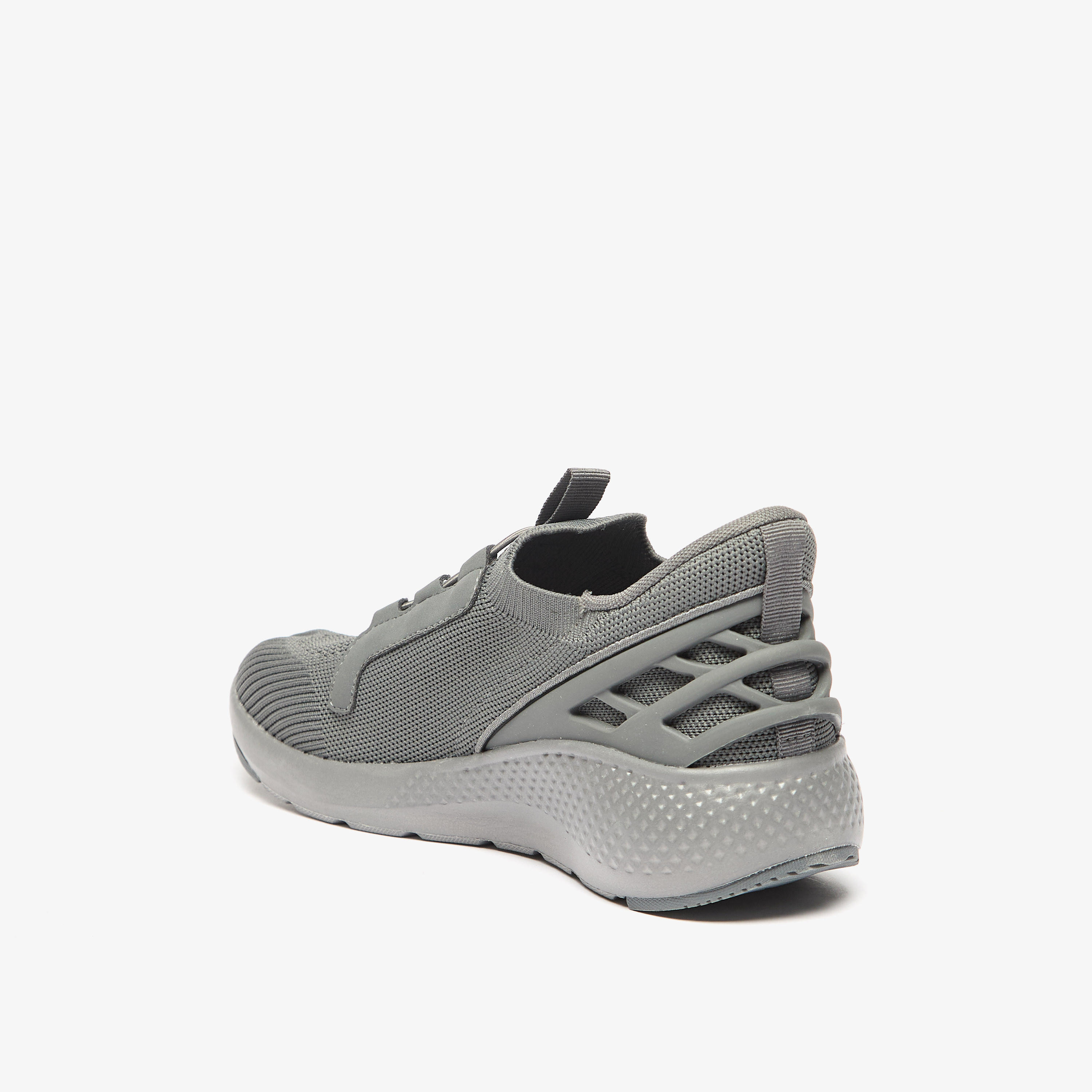 Dash Textured Lightweight Sports Shoes with Lace-Up Closure-women-shoes-sneakers-image-2