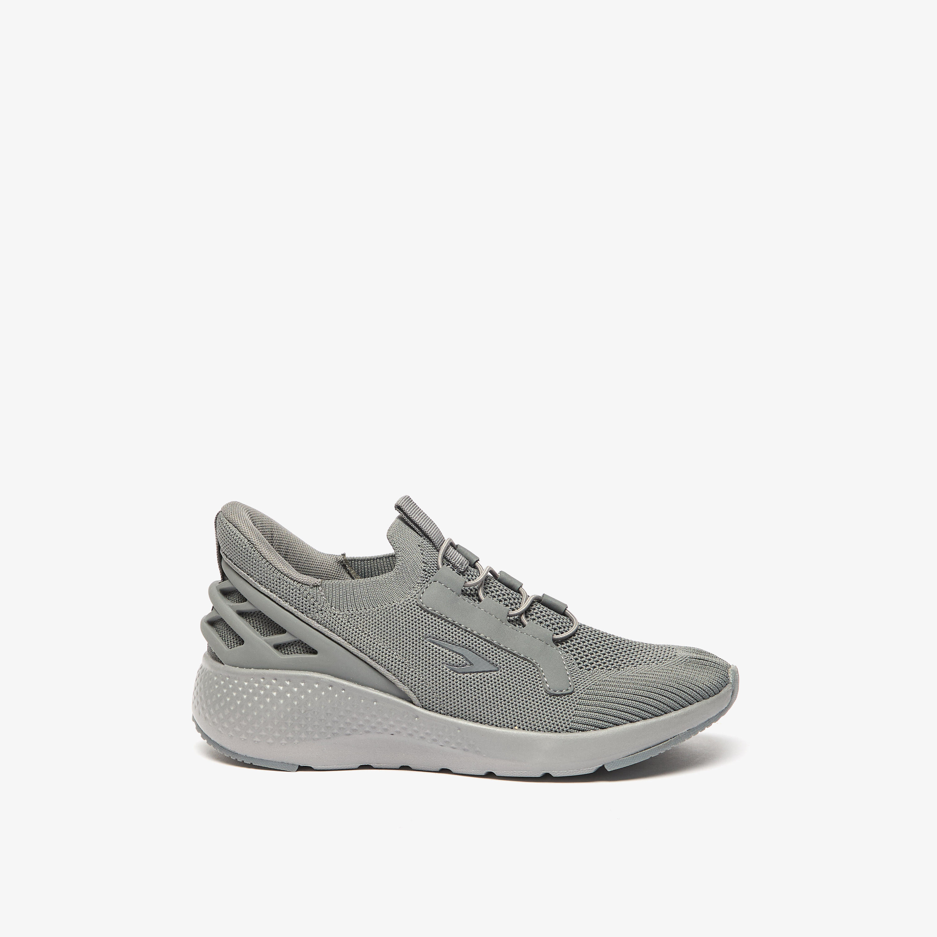 Dash Textured Lightweight Sports Shoes with Lace-Up Closure-women-shoes-sneakers-image-3