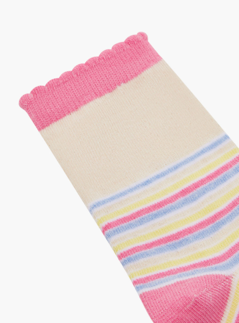 Flora Bella Girls' Assorted Ankle Length Socks - Set of 5-girls-accessories-socks-image-3
