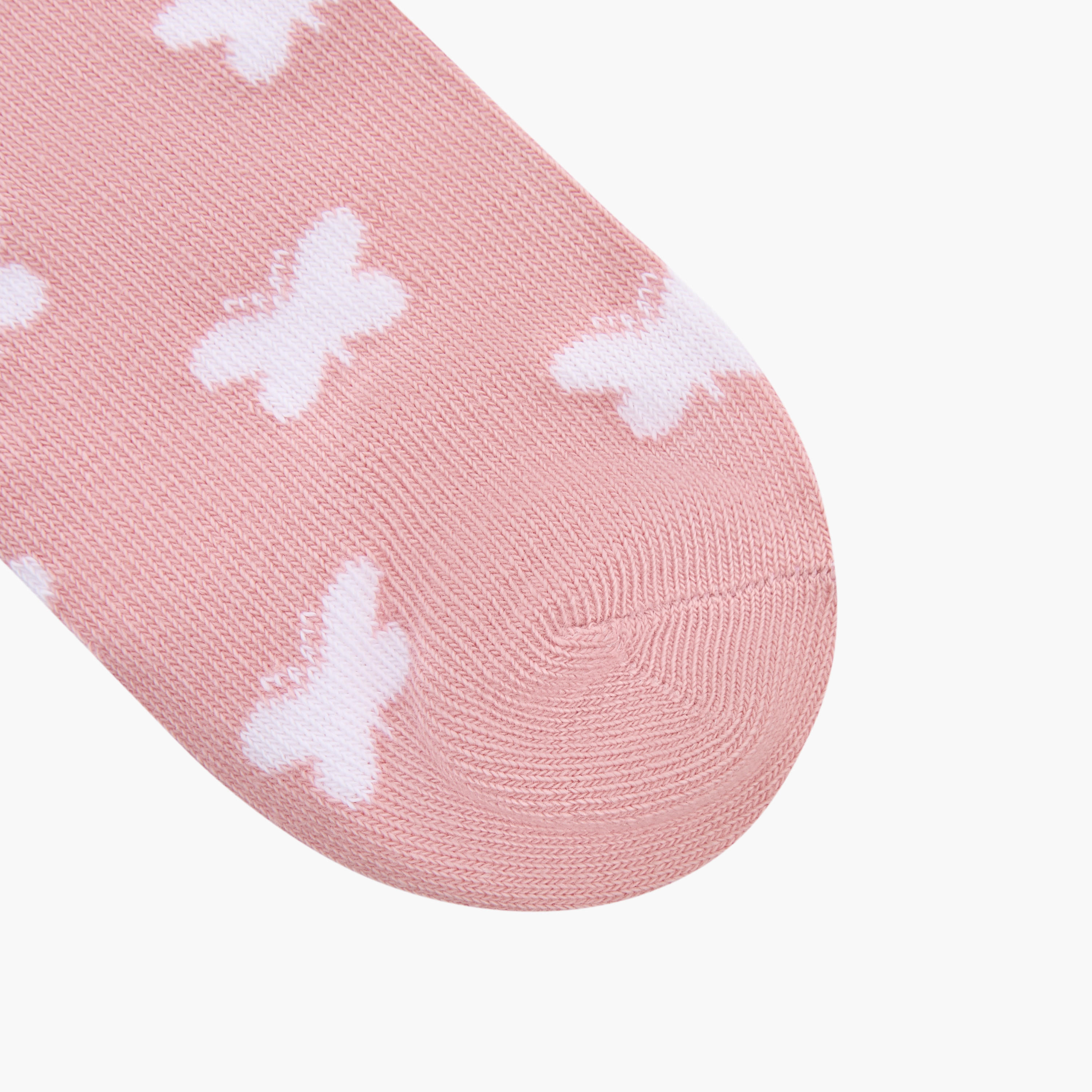 طقم جوارب 5 أزواج بارزة الملمس بطول الكاحل من ليتل ميسي-girls-accessories-socks-image-4