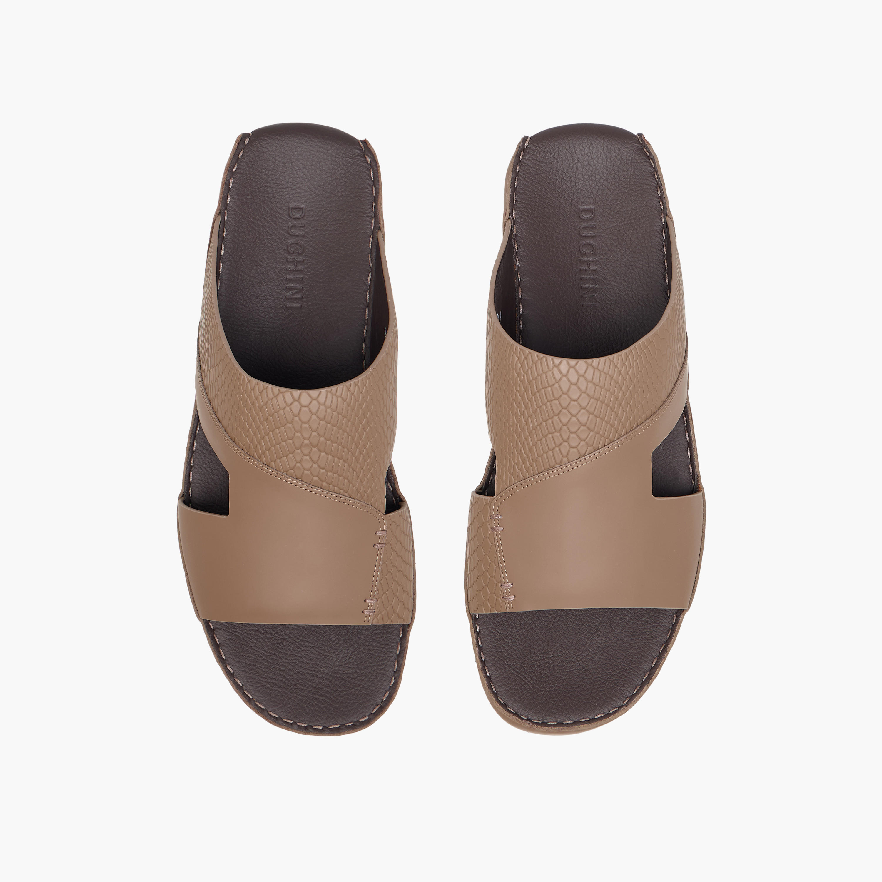 صندل عربي جلد بارز الملمس للرجال من دوتشيني-men-shoes-sandals-image-1