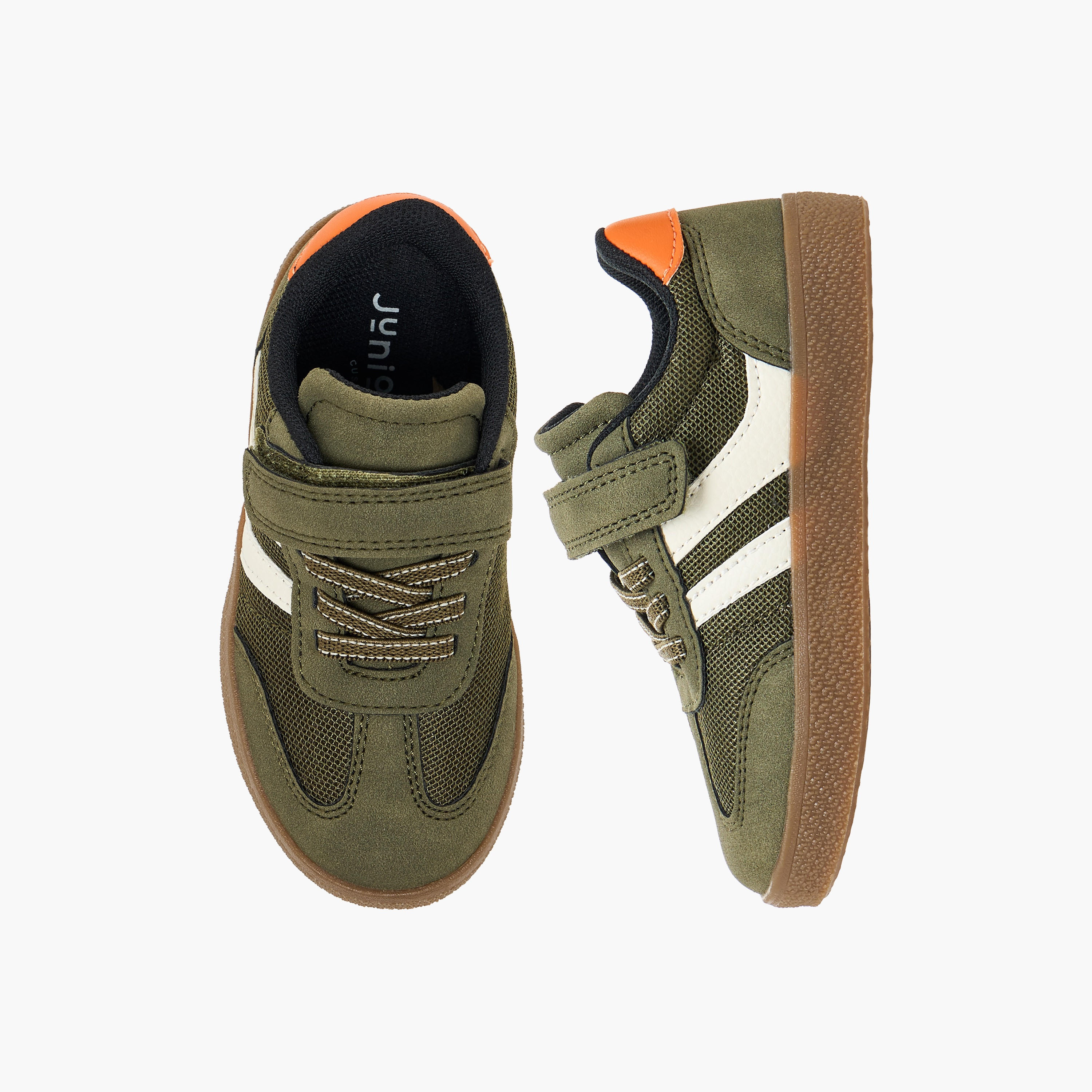 Juniors Boys Hook & Loop Ankle Sneakers-boys-shoes-sneakers-image-1