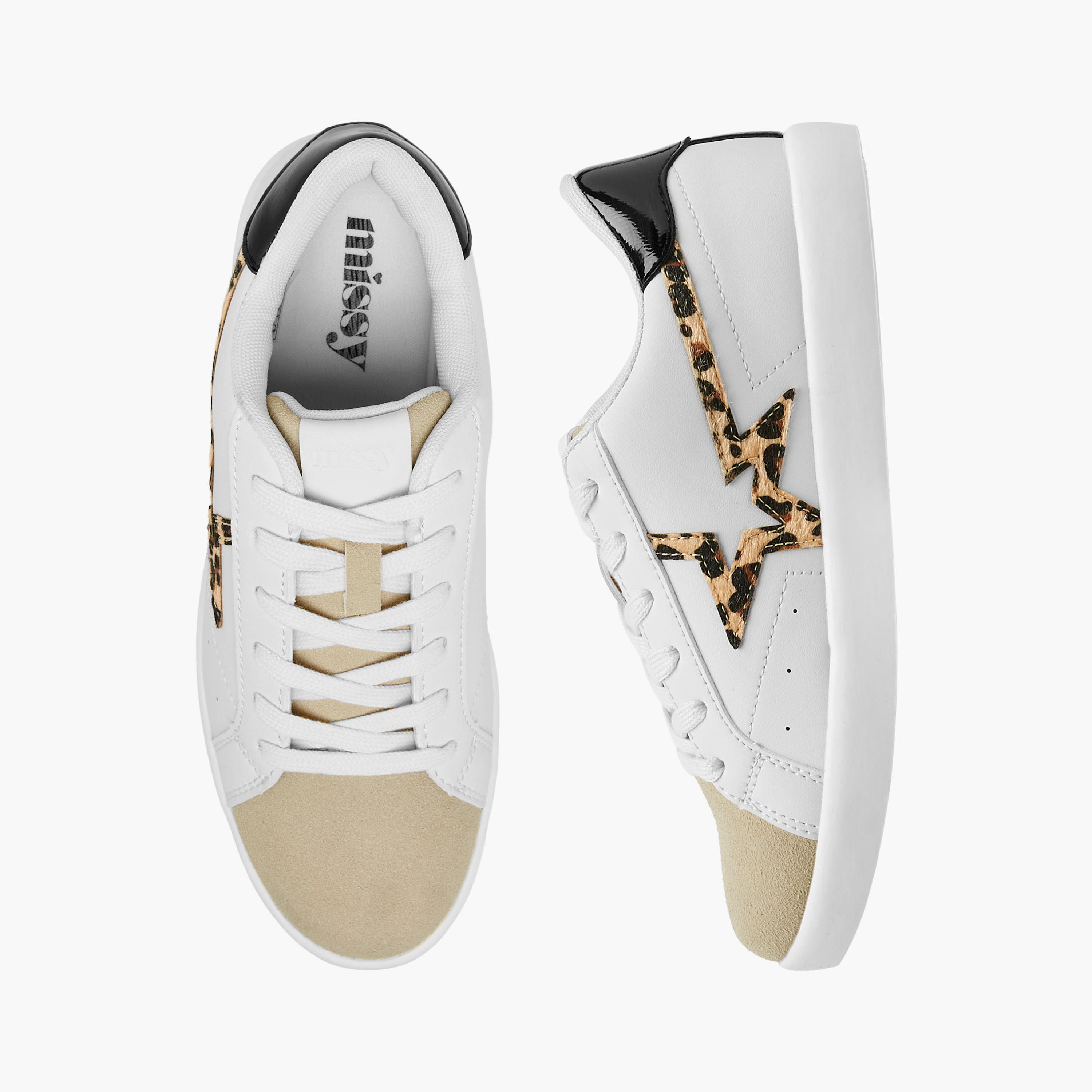 Missy Panelled Sneakers with Lace-Up Closure-women-shoes-sneakers-image-1