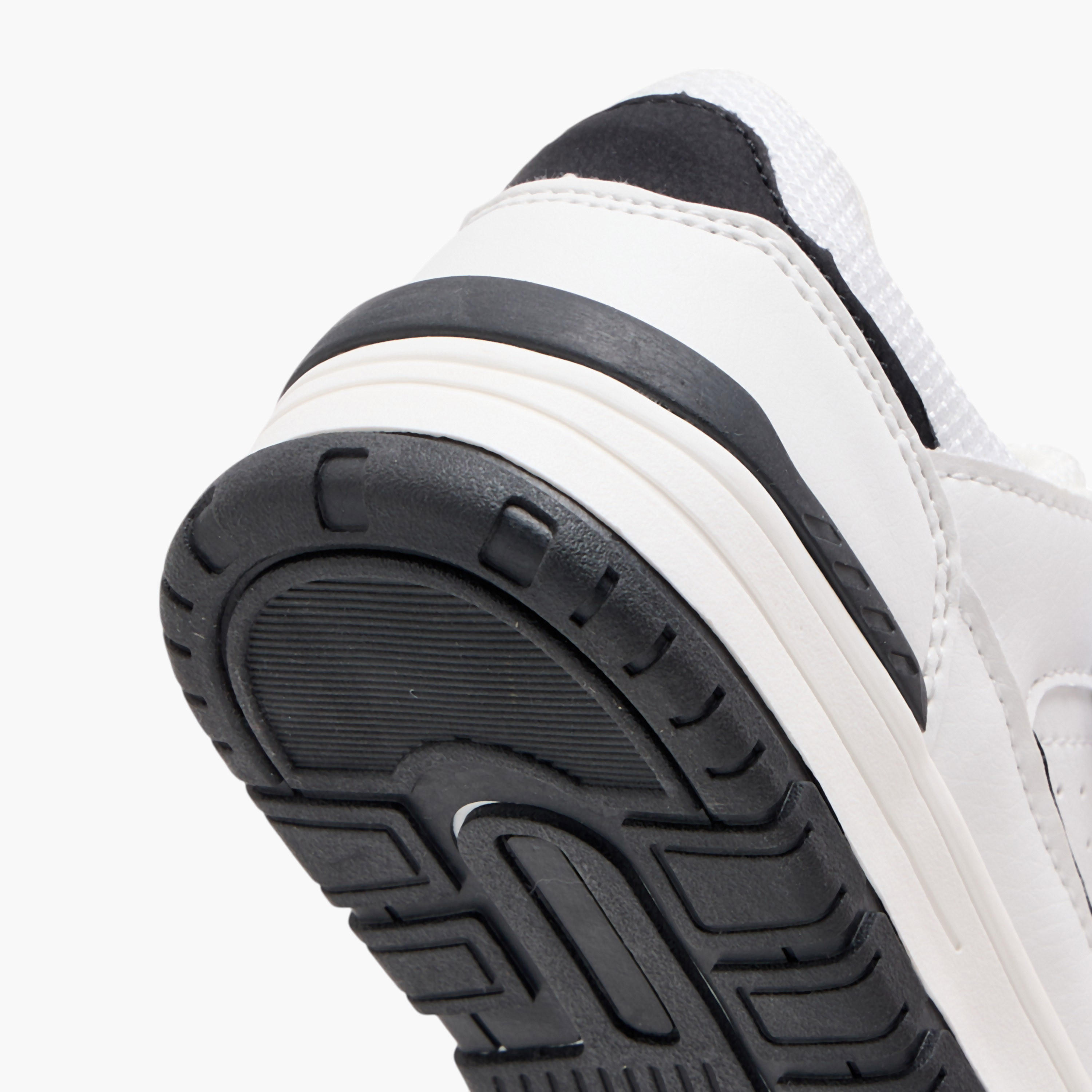 Mister Duchini Panelled Sneakers with Hook and Loop Closure-boys-shoes-sneakers-image-5