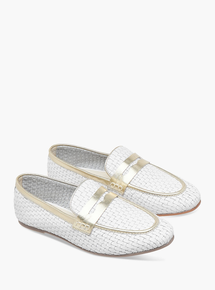 حذاء كلاسيكي سهل الارتداء وبارز الملمس للنساء من سيليست-women-shoes-flats-loafers-image-1