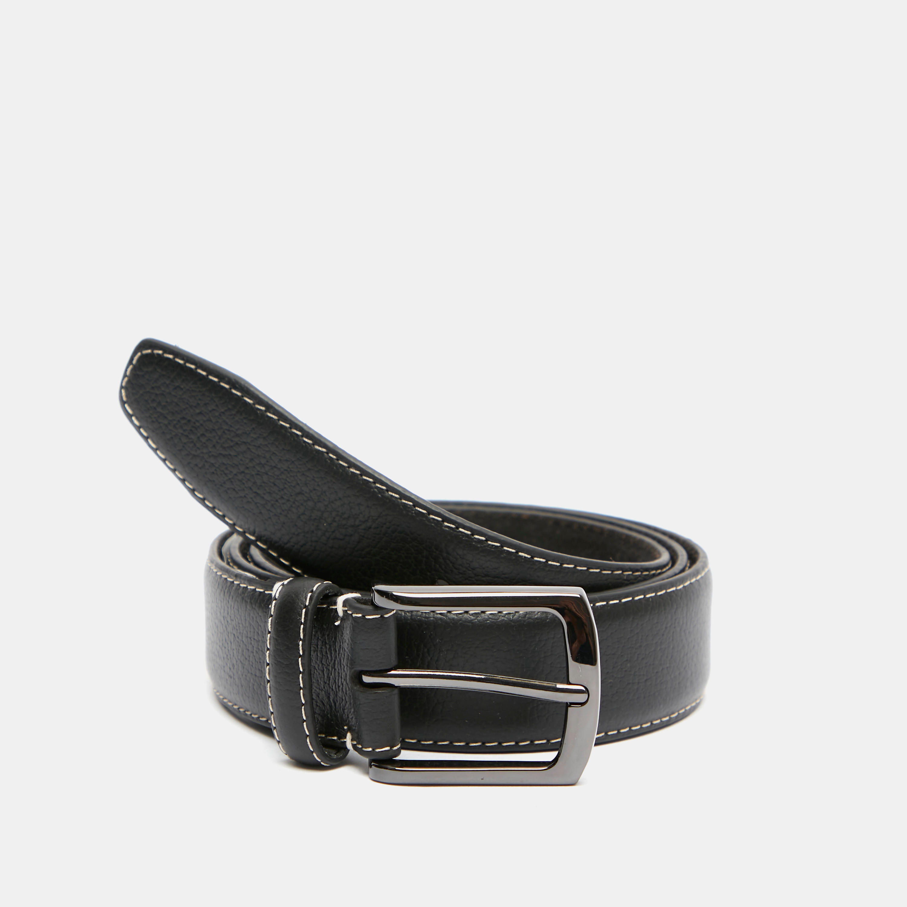 Duchini Textured Waist Belt with Pin Buckle Closure-men-beltsandwallets-belts-image-1