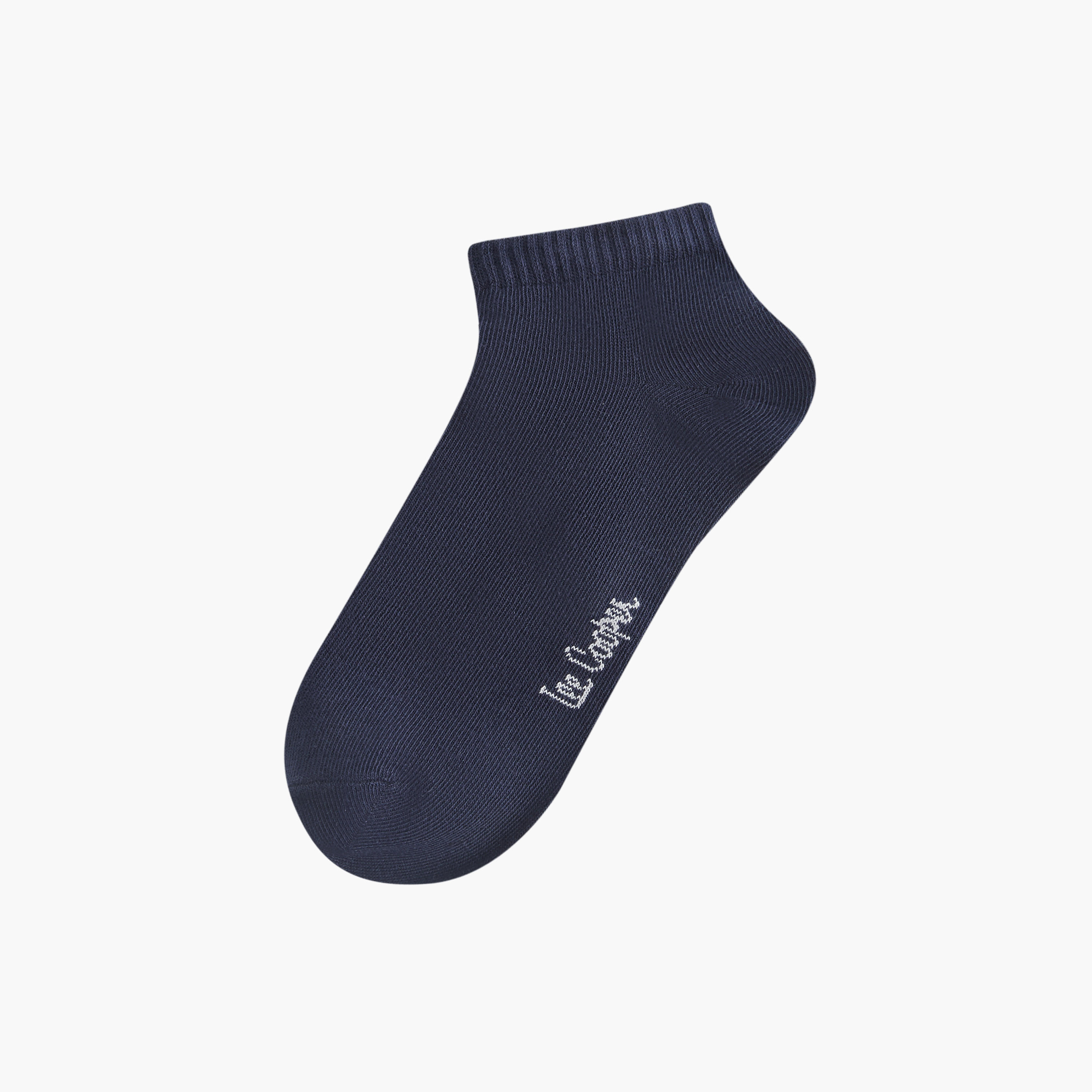 Lee Cooper Logo Detail Non-Terry Ankle Length Socks - Set of 7-men-socks-image-2