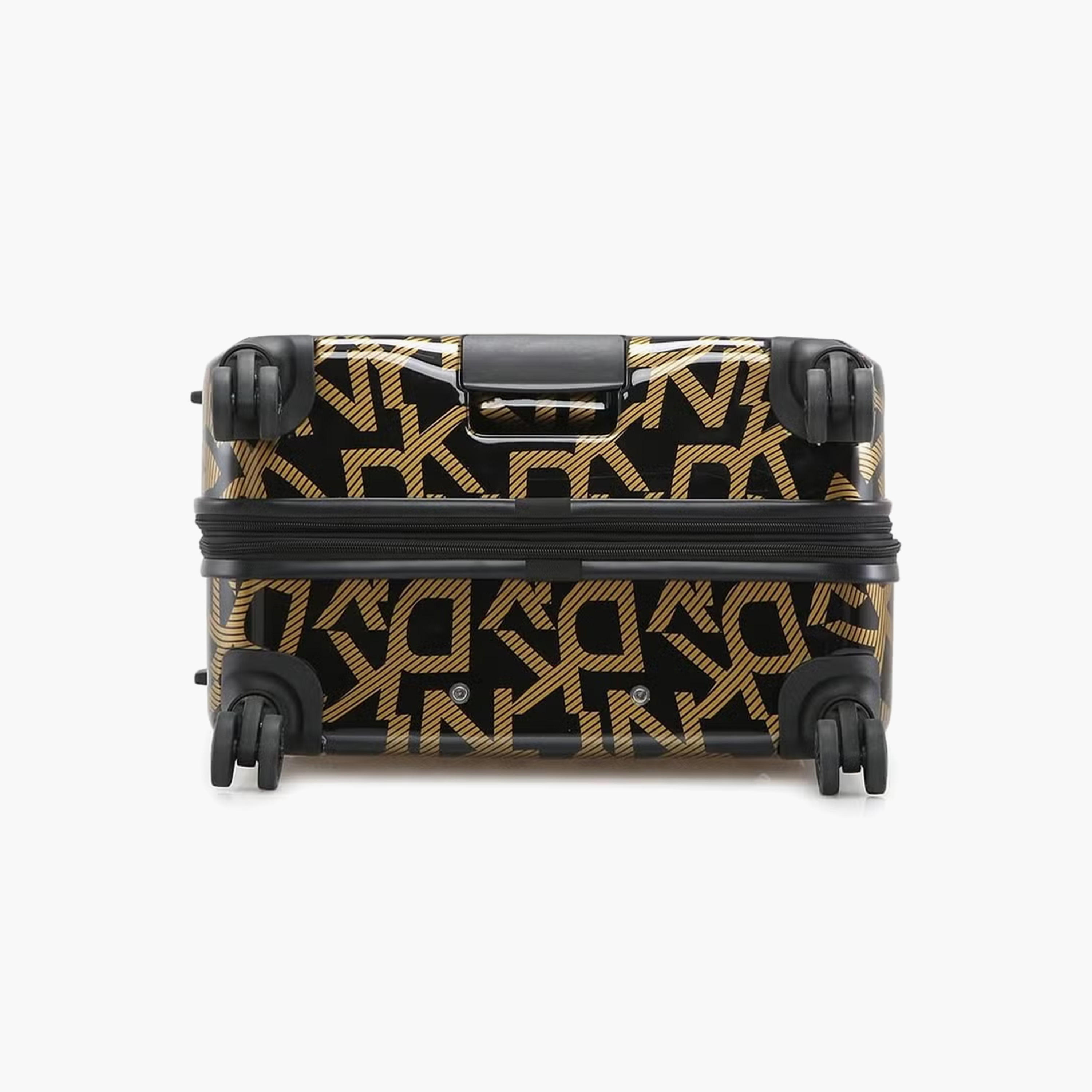 DKNY Monogram Print Hardcase Trolley Bag with Retractable Handle - 28 Inches Check-in Bag-travel-luggagesandbags-luggage-image-7