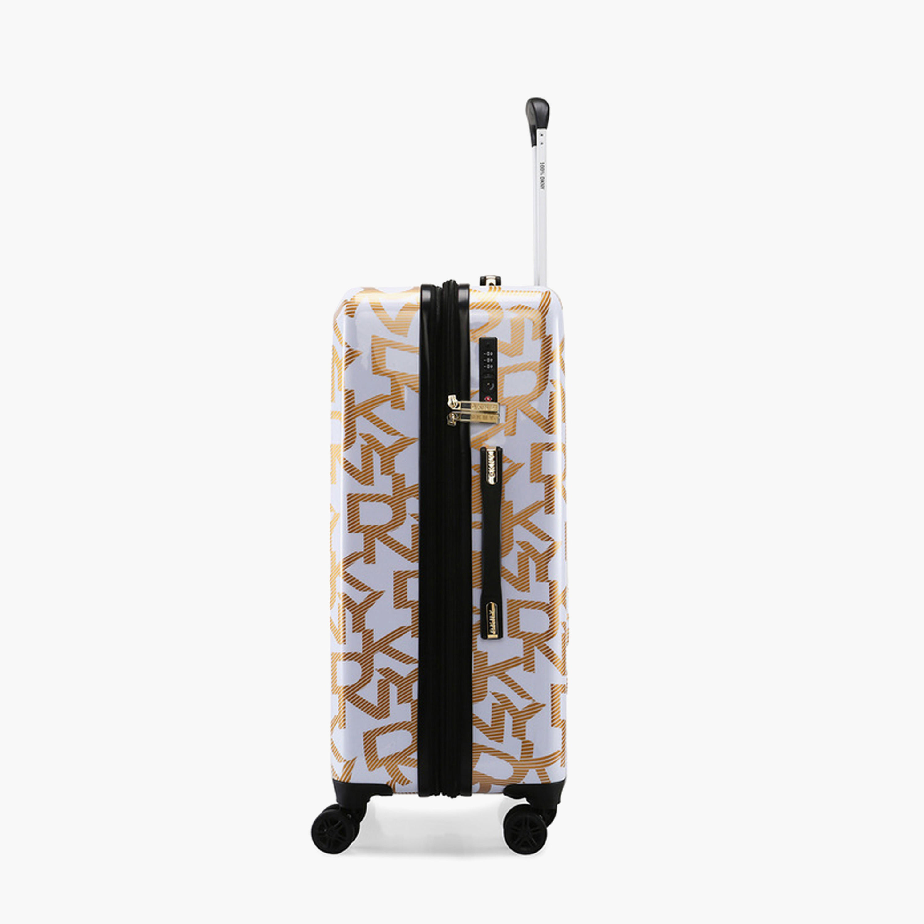 شنطة ترولي صلبة بطبعات مونوجرام مع مقبض قابل للسحب من دكني - 24 بوصة  شنطة شحن-travel-luggagesandbags-luggage-image-6