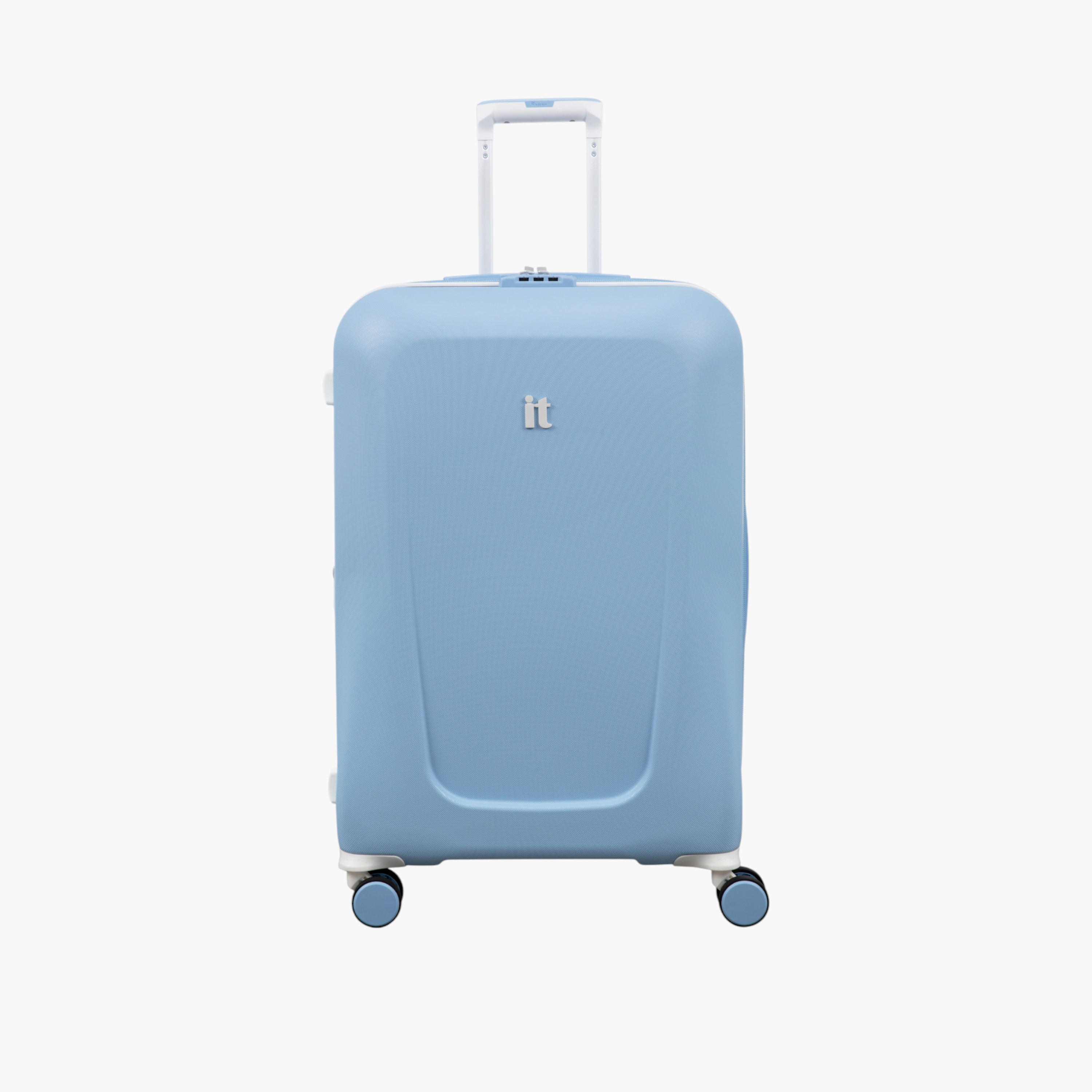 شنطة ترولي صلبة بارزة الملمس بمقبض قابل للسحب وسحاب إغلاق من آي تي-travel-luggagesandbags-luggage-image-1