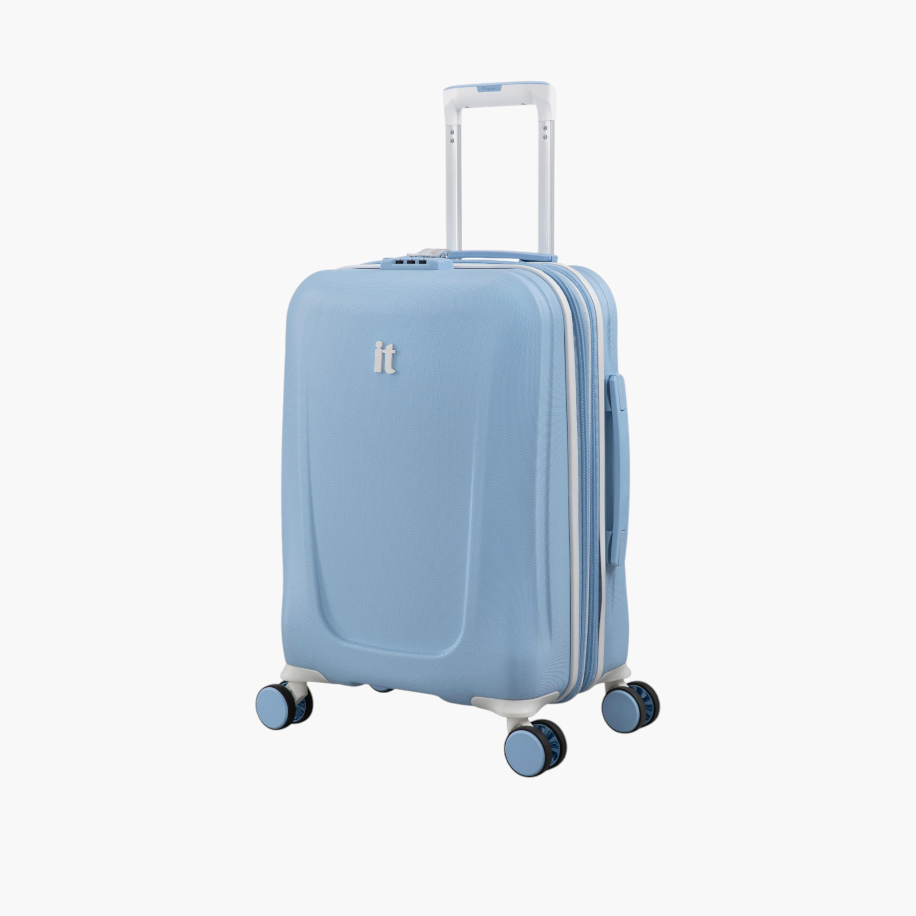 شنطة ترولي صلبة بارزة الملمس بمقبض قابل للسحب وسحاب إغلاق من آي تي-travel-luggagesandbags-luggage-image-2