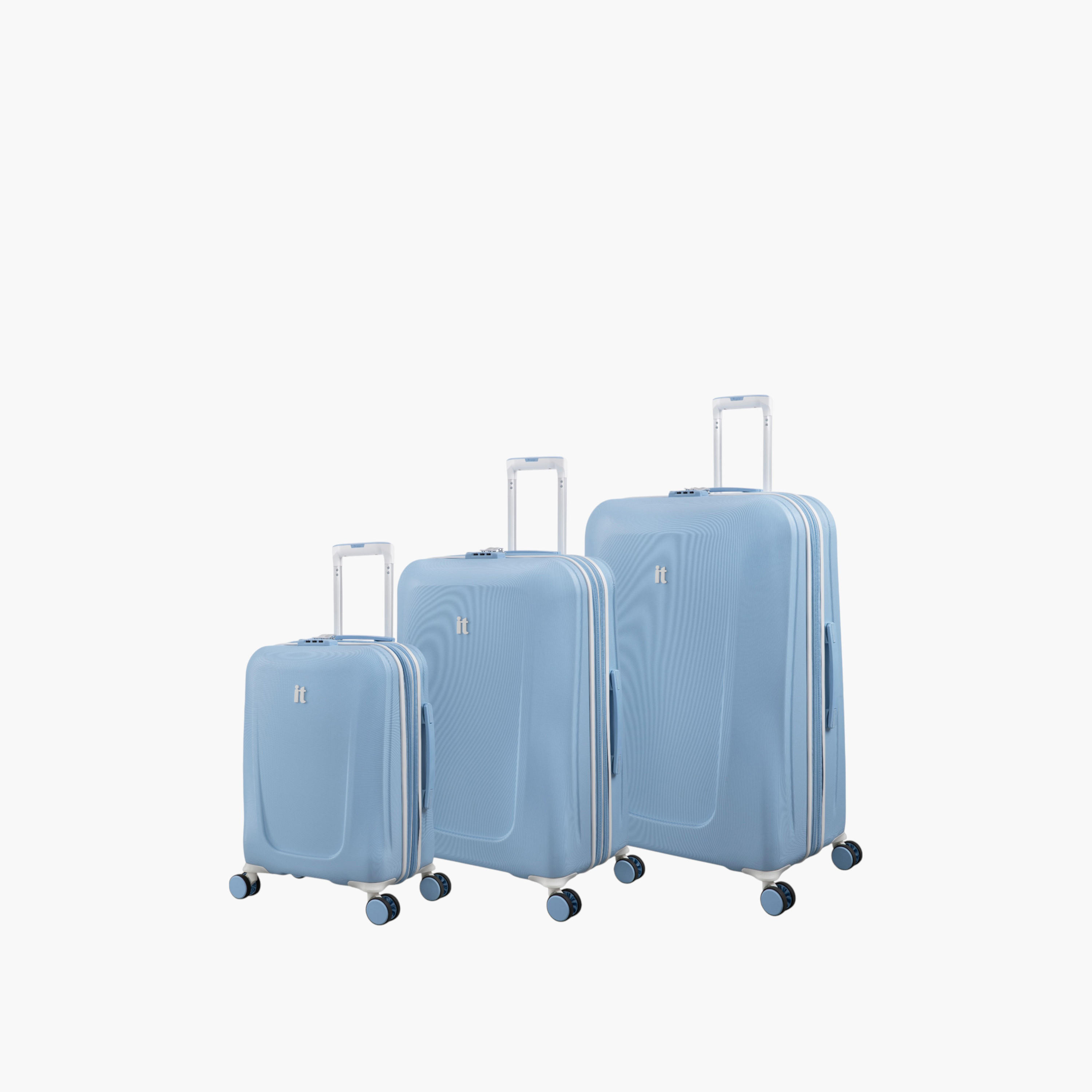 شنطة ترولي صلبة بارزة الملمس بمقبض قابل للسحب وسحاب إغلاق من آي تي-travel-luggagesandbags-luggage-image-3
