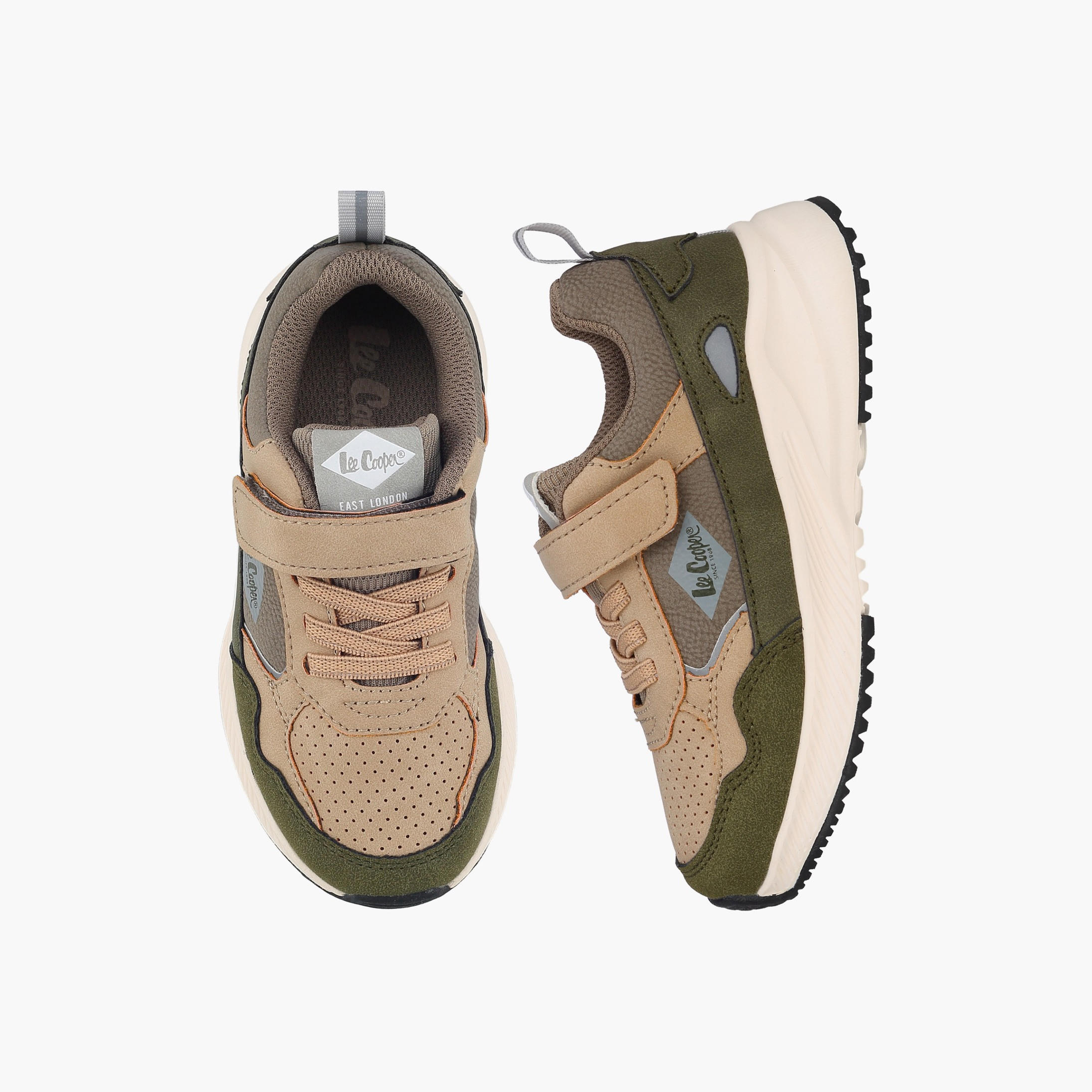 حذاء سنيكرز للكاحل بشريط لاصق للأولاد من لي كوبر-boys-shoes-sneakers-image-1