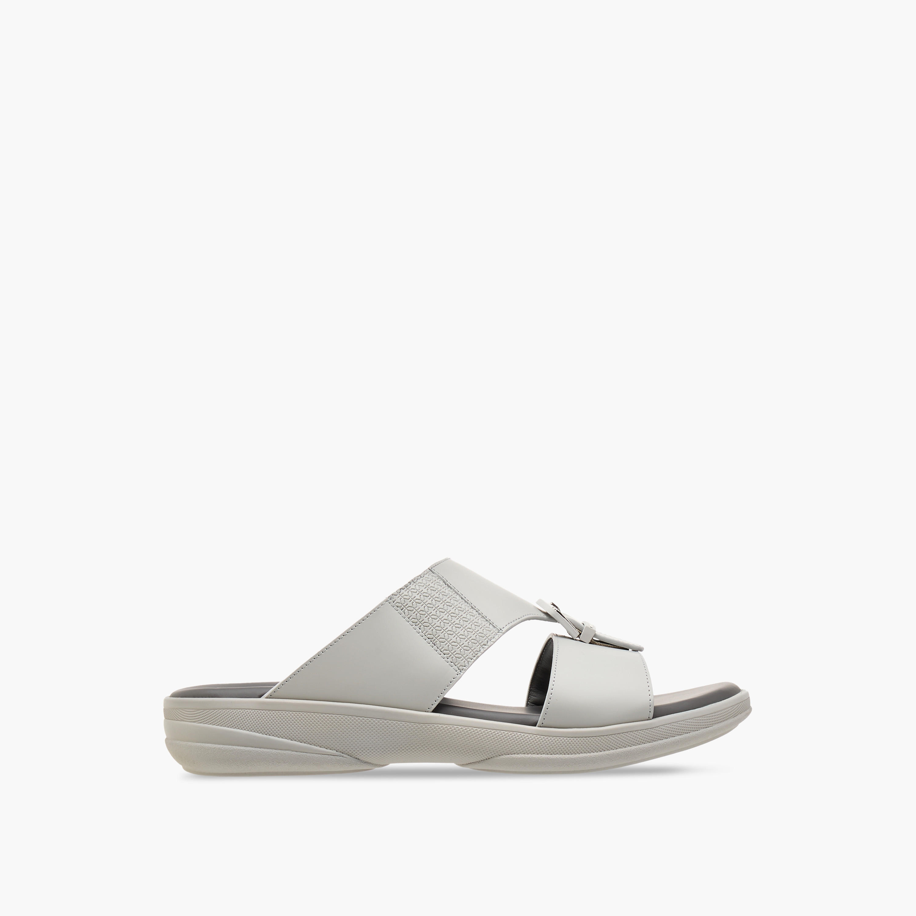Duchini Men's Buckle Accent Slip-On Arabic Sandals-men-shoes-sandals-image-2