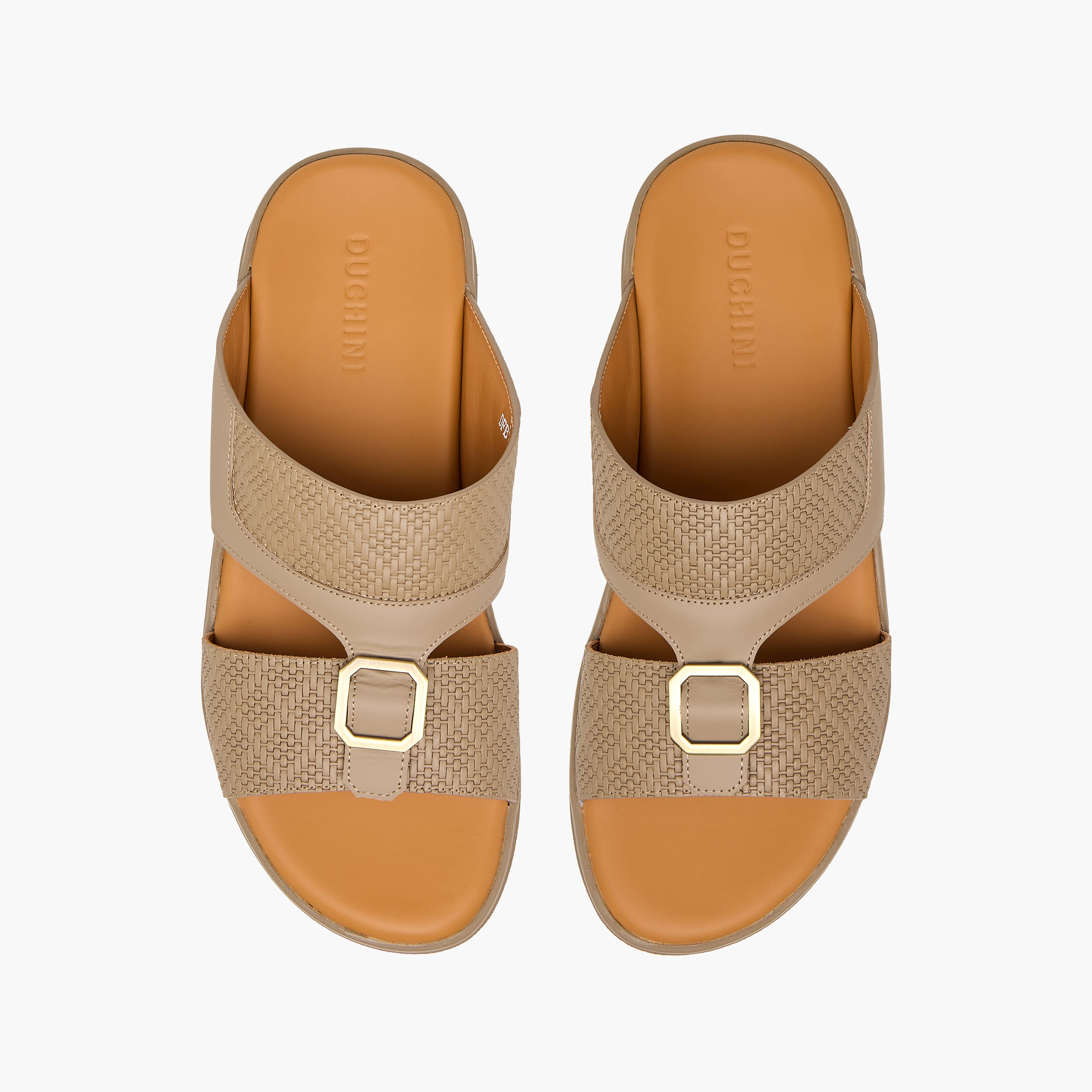 Duchini Men's Buckle Accent Slip-On Arabic Sandals-men-shoes-sandals-image-1