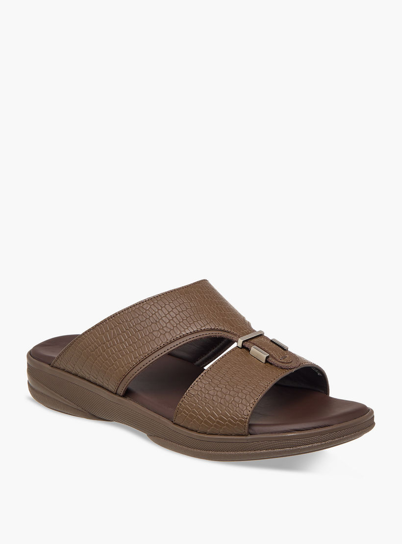 Duchini Men's Metal Accent Slip-On Arabic Sandals-men-shoes-sandals-image-2