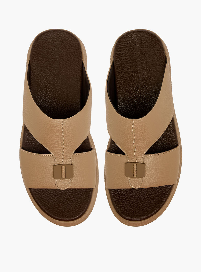 Le Confort Men Leather Slip-On Arabic Sandals-men-shoes-sandals-image-1