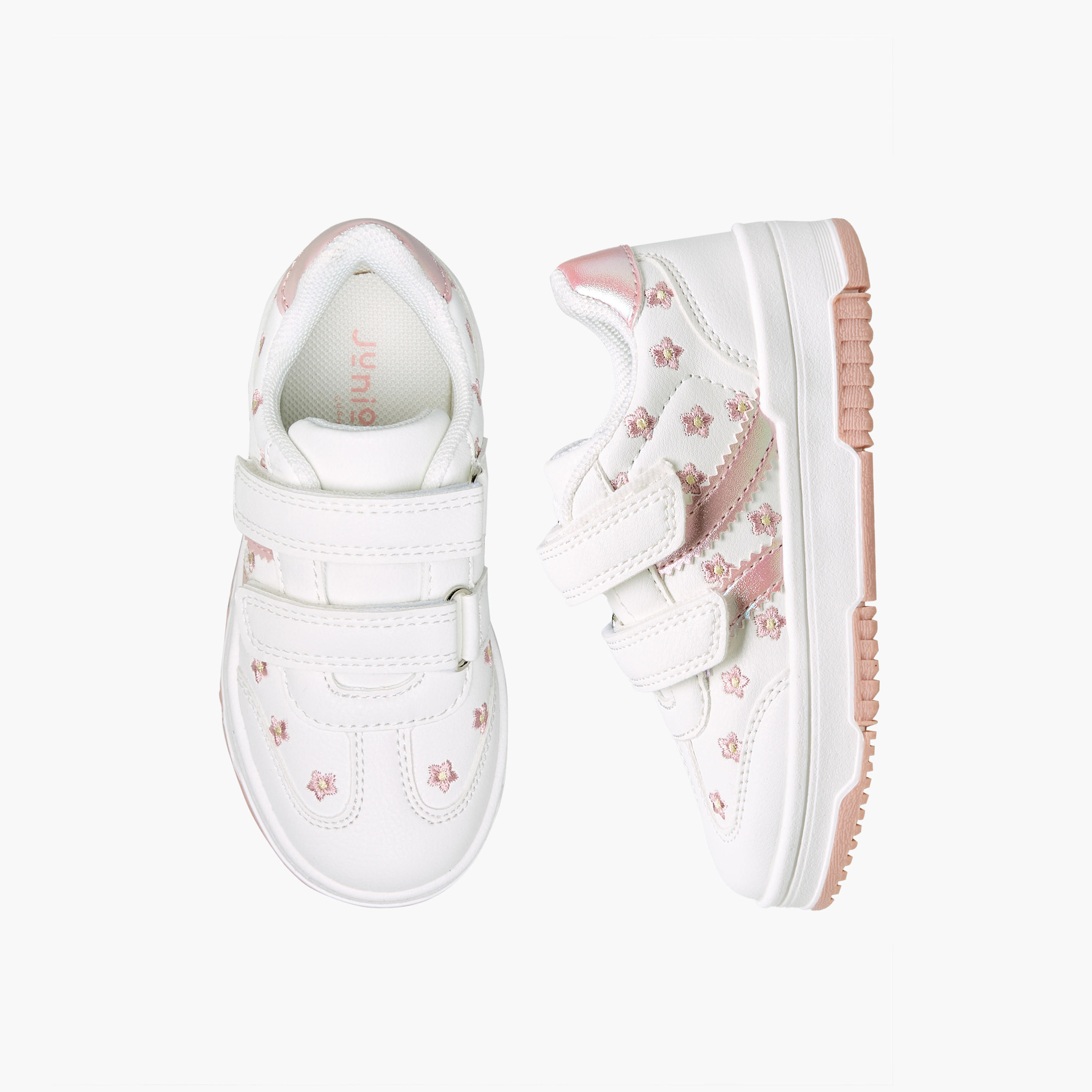Juniors Girls Hook & Loop Ankle Sneakers-girls-shoes-sneakers-image-1