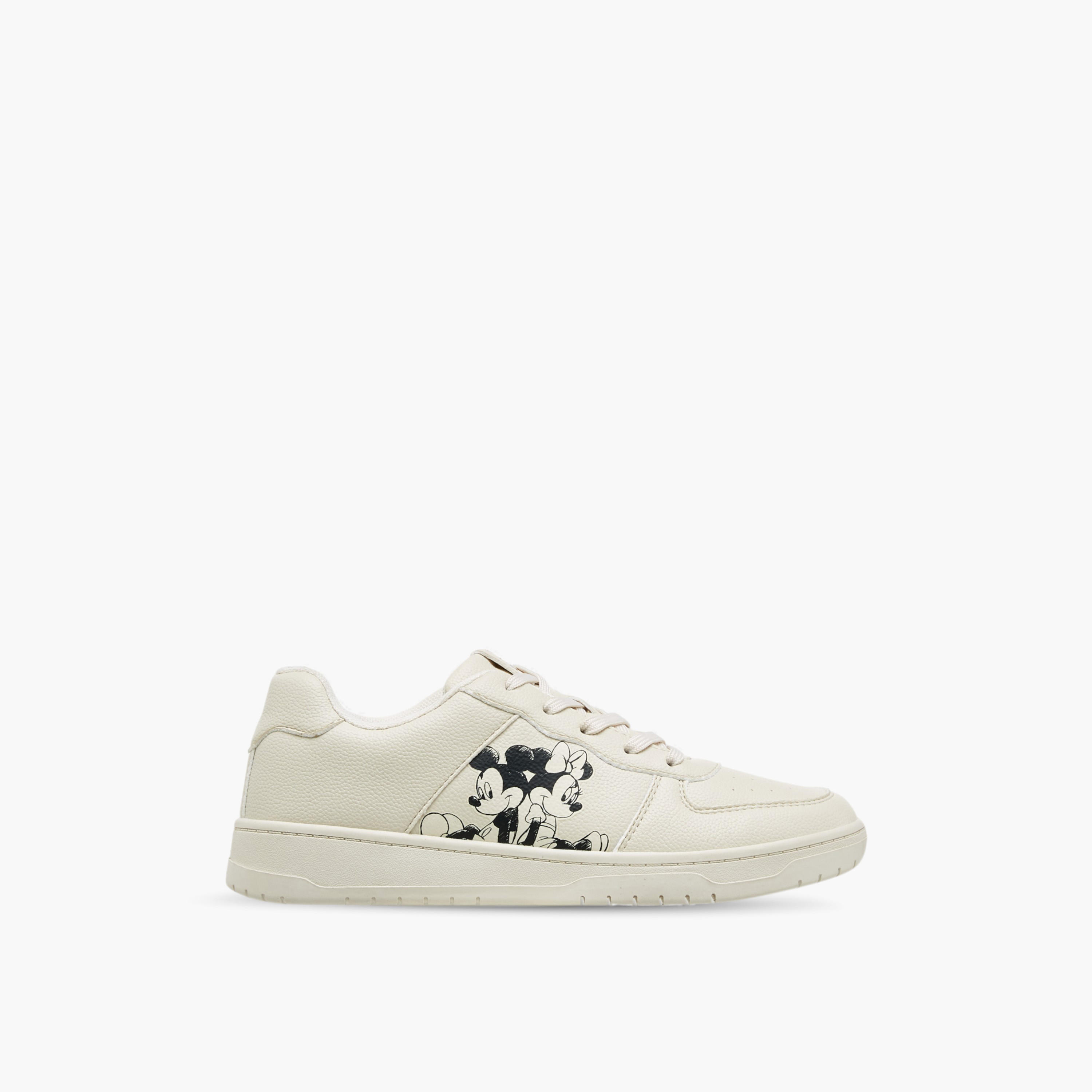 Disney Mickey and Minnie Mouse Print Lace-Up Sneakers-women-shoes-sneakers-image-3