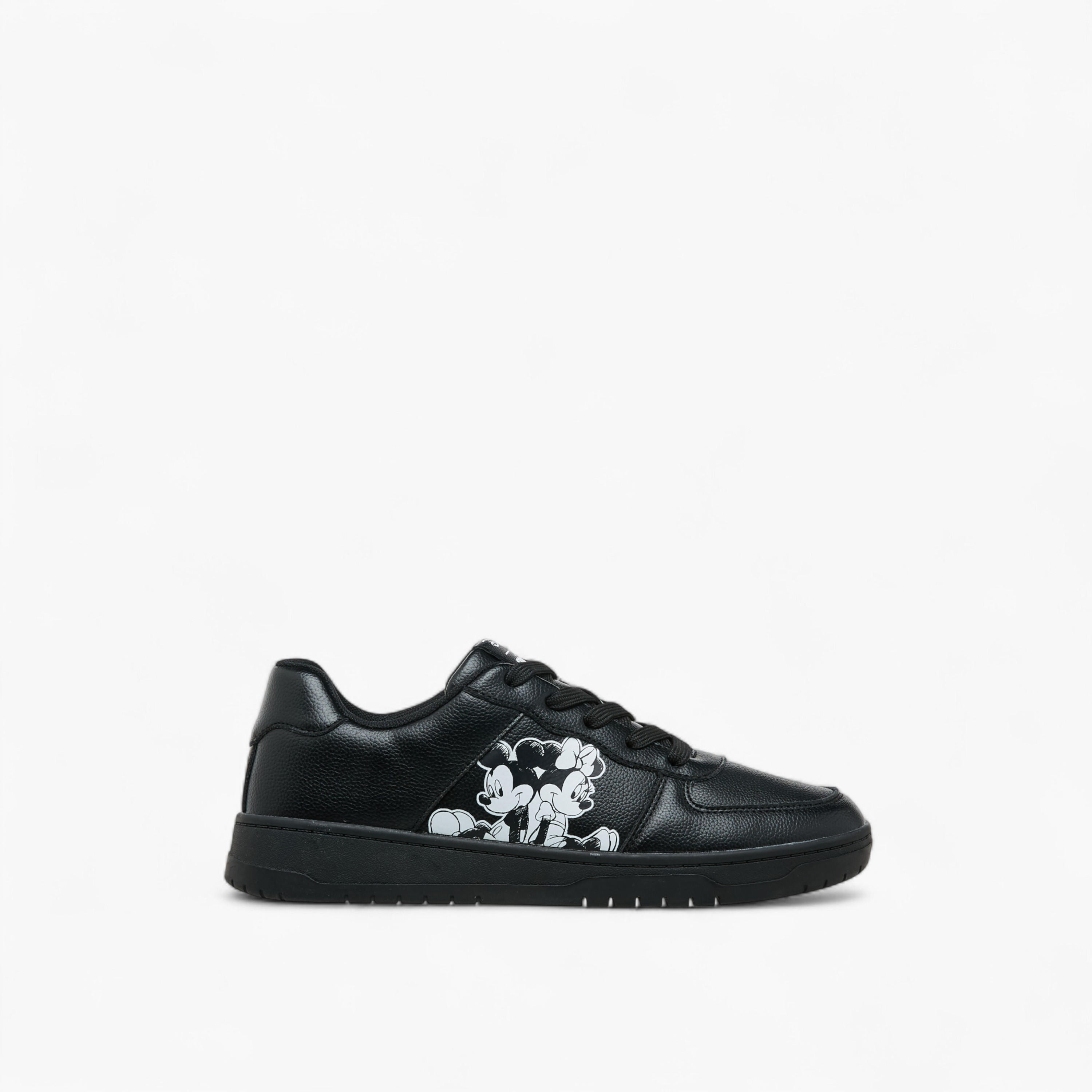 Disney Mickey and Minnie Mouse Print Lace-Up Sneakers-women-shoes-sneakers-image-3