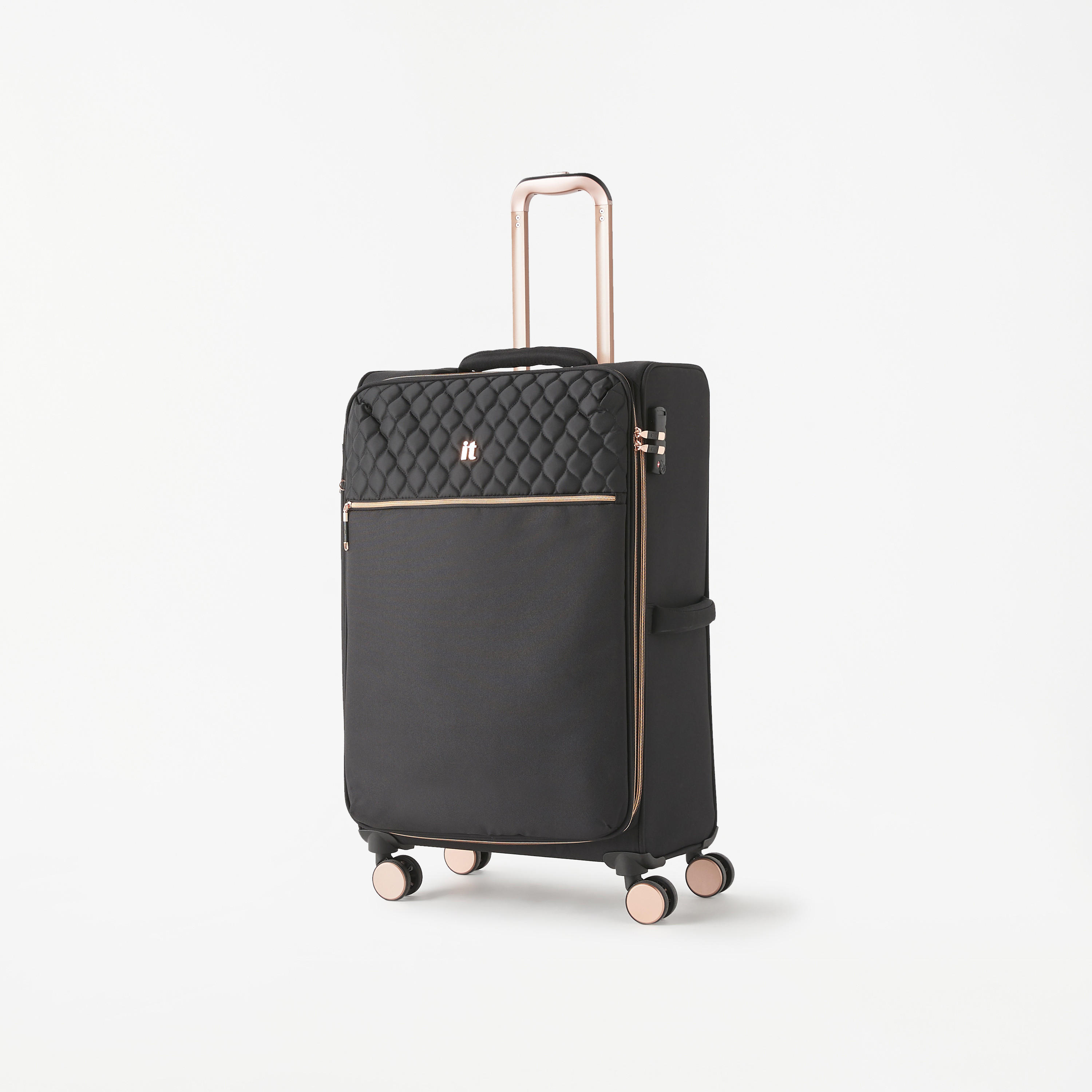 IT Textured Softcase Luggage Trolley Bag with Retractable Handle - 24 inches-travel-luggagesandbags-luggage-image-3