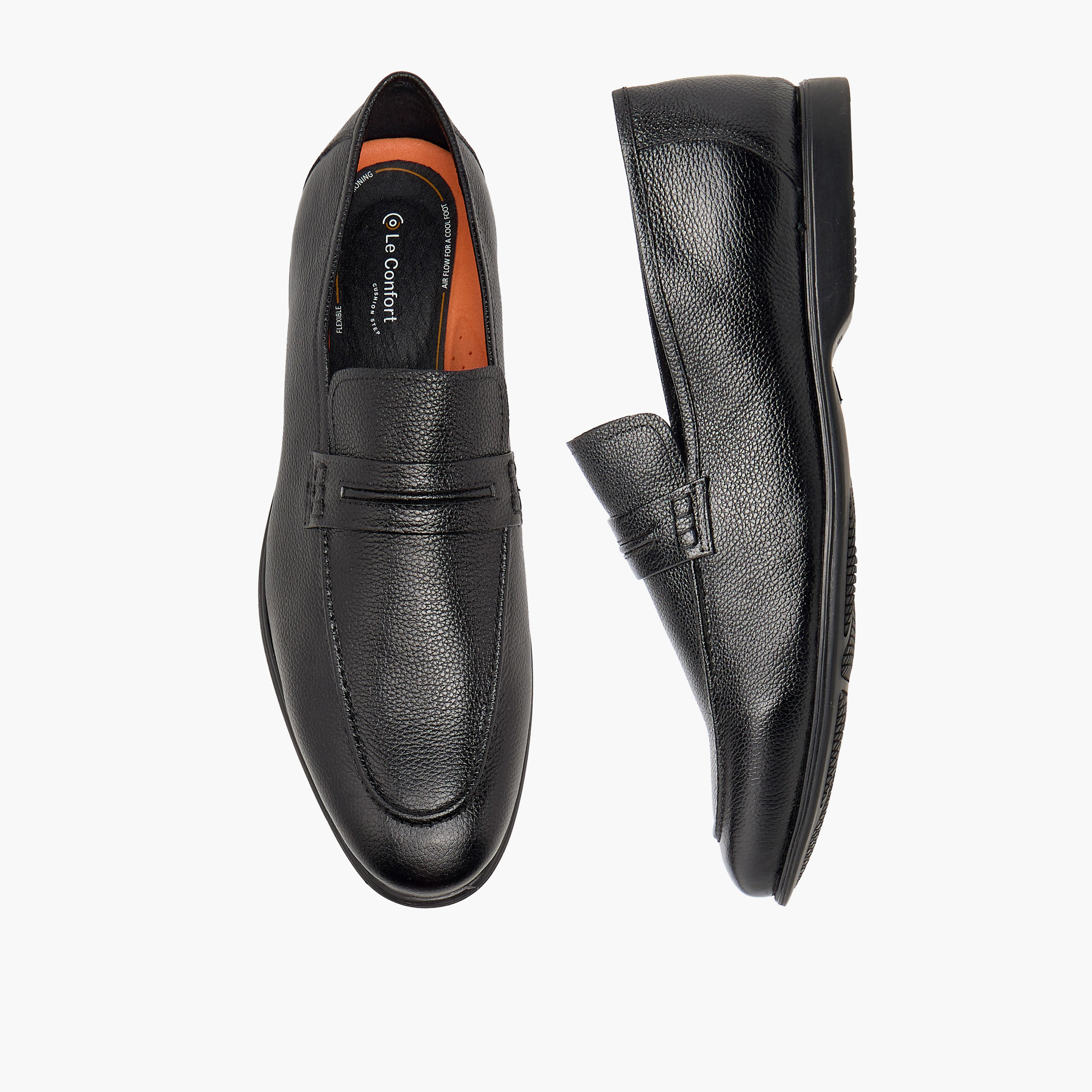 Le Confort Men Genuine Leather Slip-On Loafers-men-shoes-loafersandmoccasins-image-1