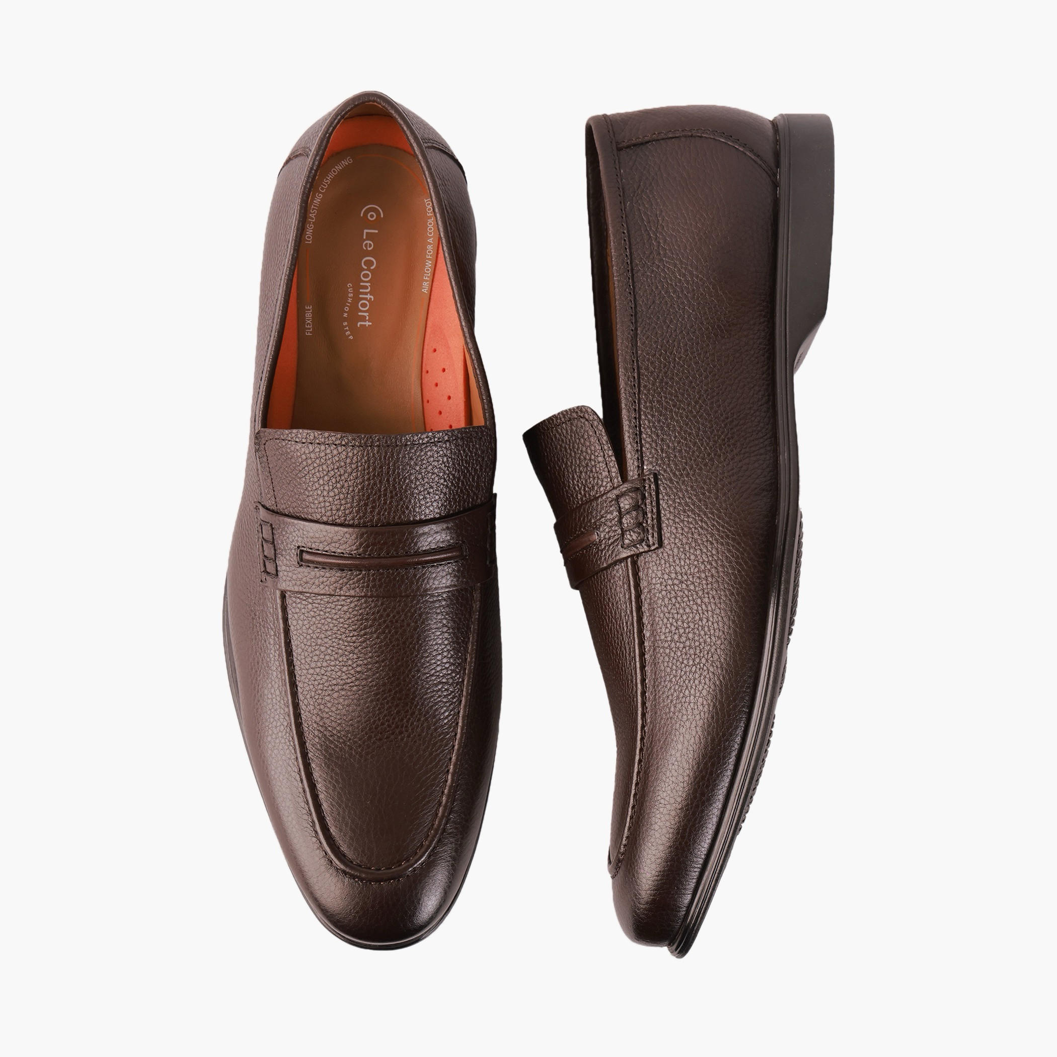 Le Confort Men Genuine Leather Slip-On Loafers-men-shoes-loafersandmoccasins-image-1