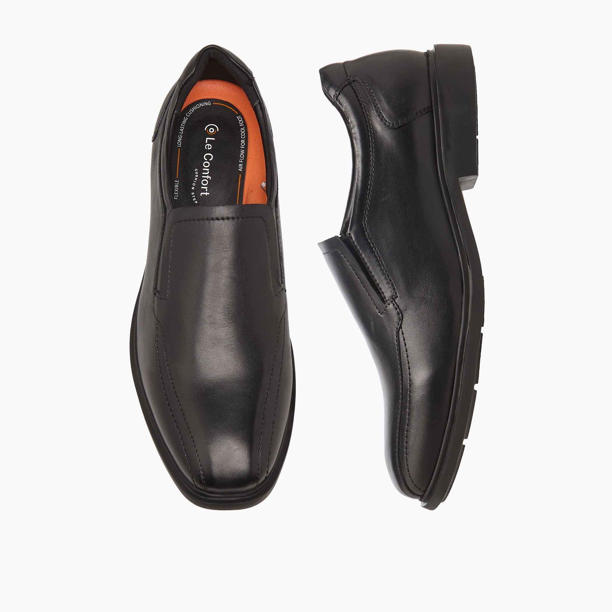Le Confort Men Genuine Leather Slip-On Loafers-men-shoes-loafersandmoccasins-image-1