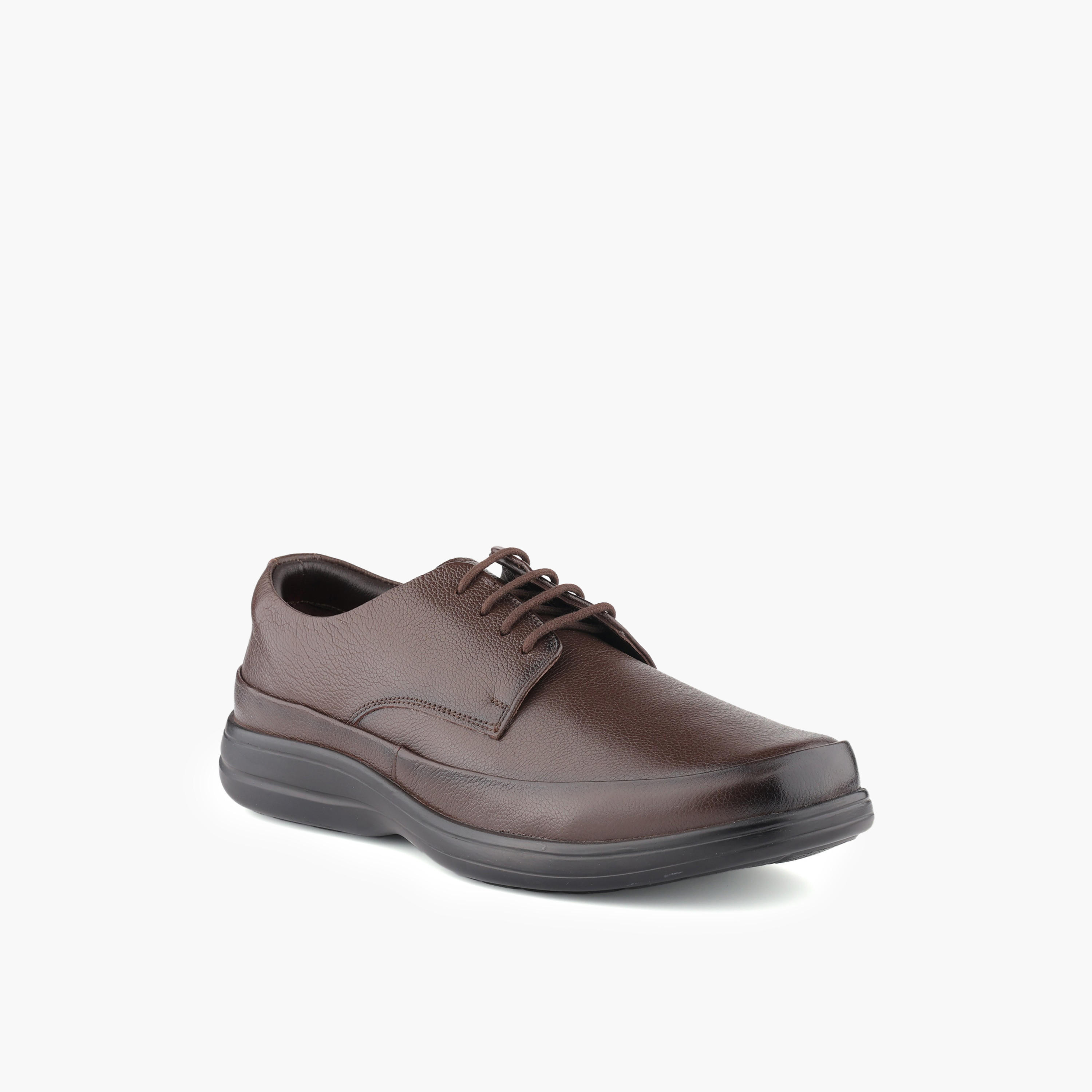 حذاء ديربي جلد طبيعي برباط للرجال من لو كونفور-men-shoes-formalshoes-image-2