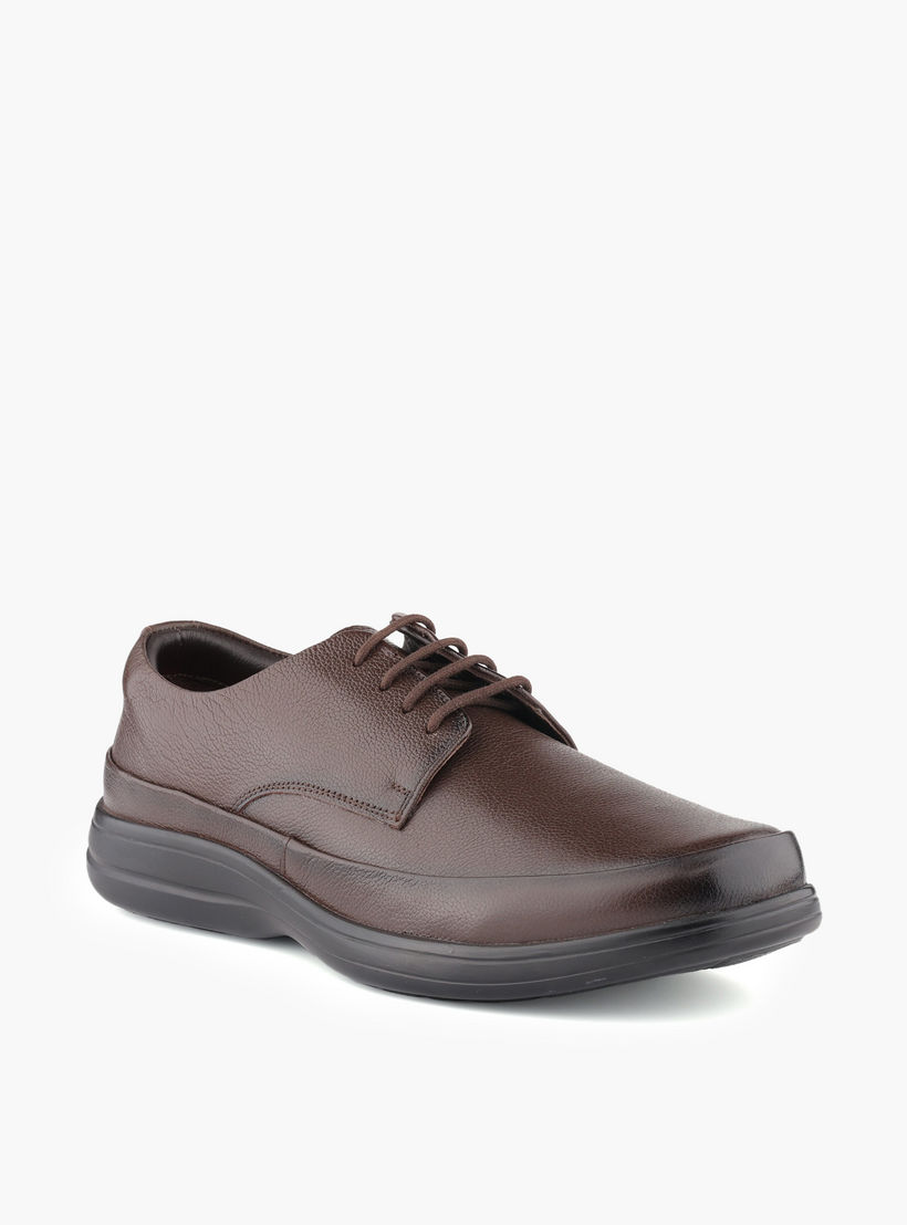حذاء ديربي جلد طبيعي برباط للرجال من لو كونفور-men-shoes-formalshoes-image-2