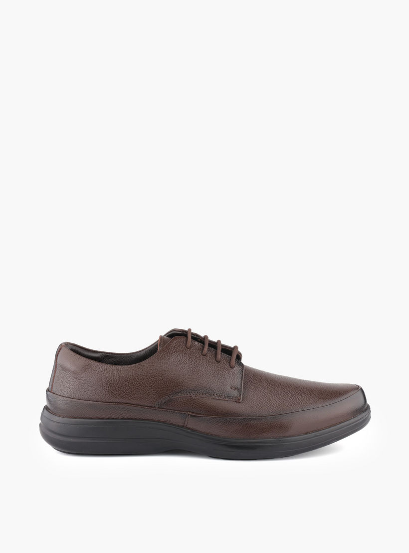 حذاء ديربي جلد طبيعي برباط للرجال من لو كونفور-men-shoes-formalshoes-image-3