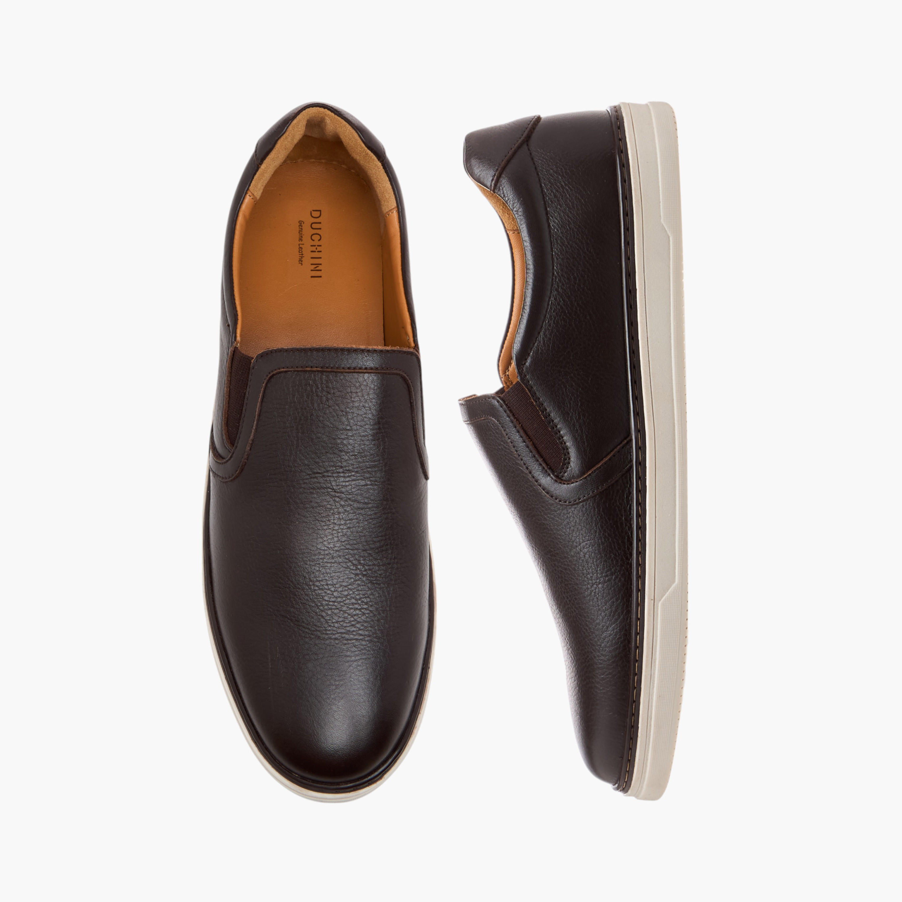 Duchini Men's Leather Textured Slip-On Loafers-men-shoes-loafersandmoccasins-image-1