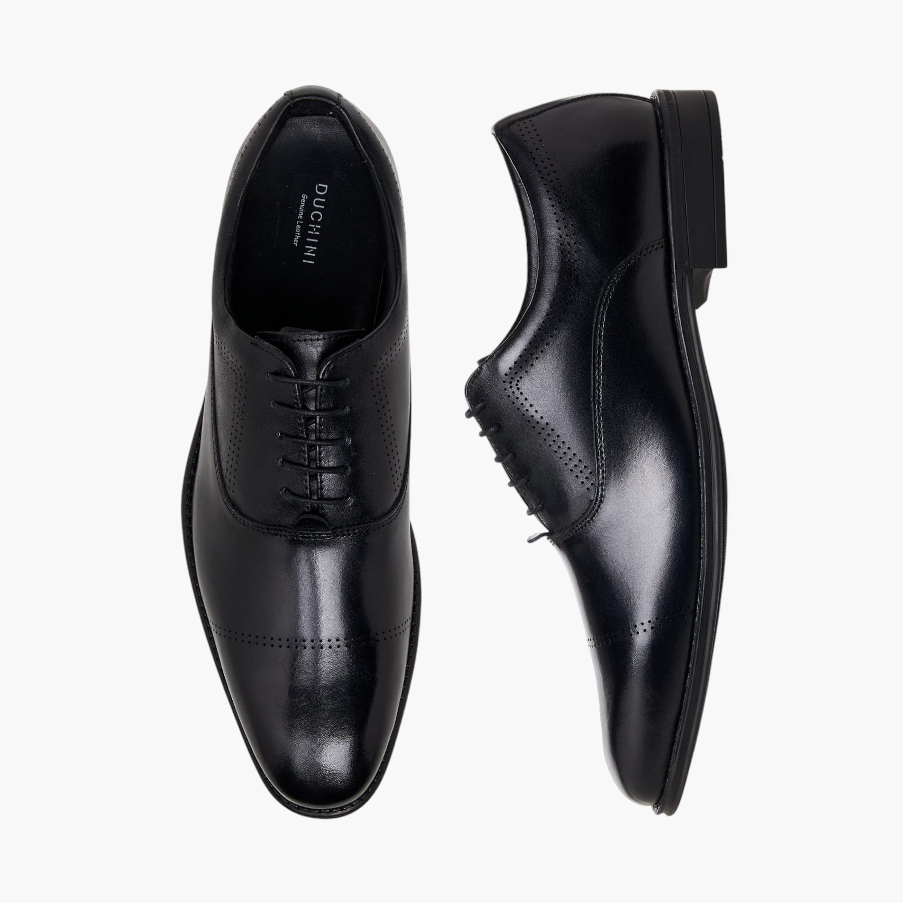 Duchini Men Lace-Up Leather Derby Shoes-men-shoes-formalshoes-image-1