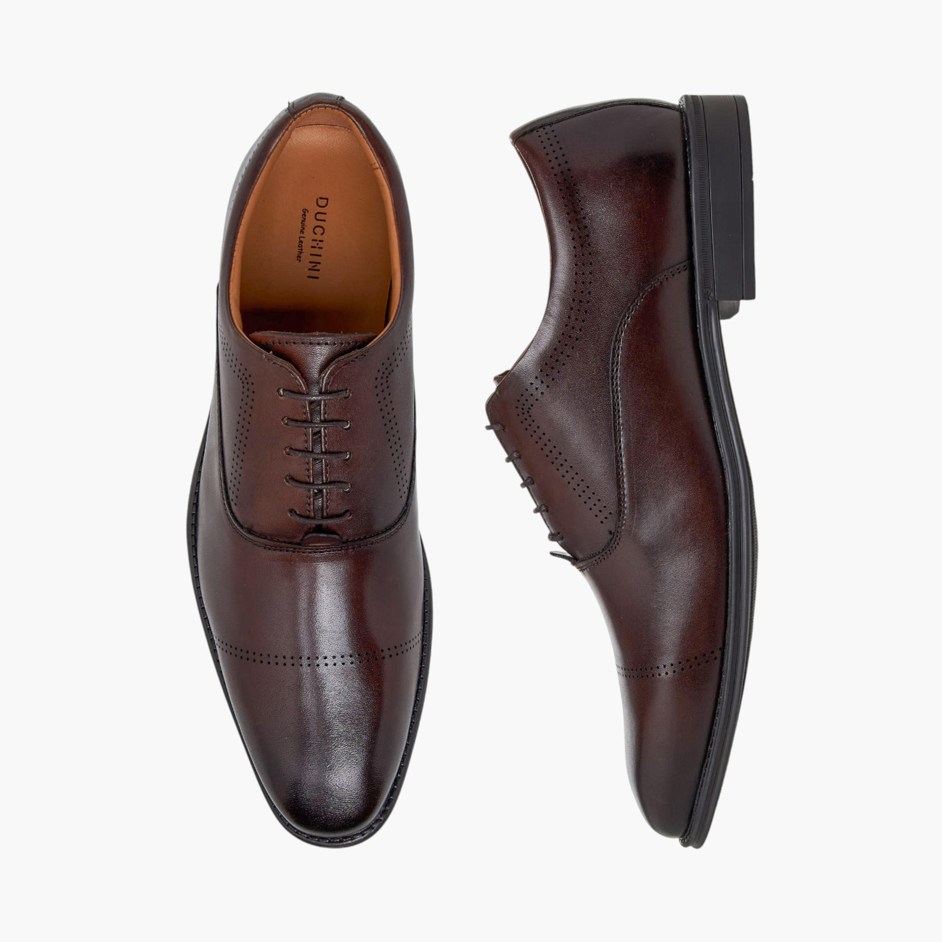 Duchini Men Lace-Up Leather Derby Shoes-men-shoes-formalshoes-image-1