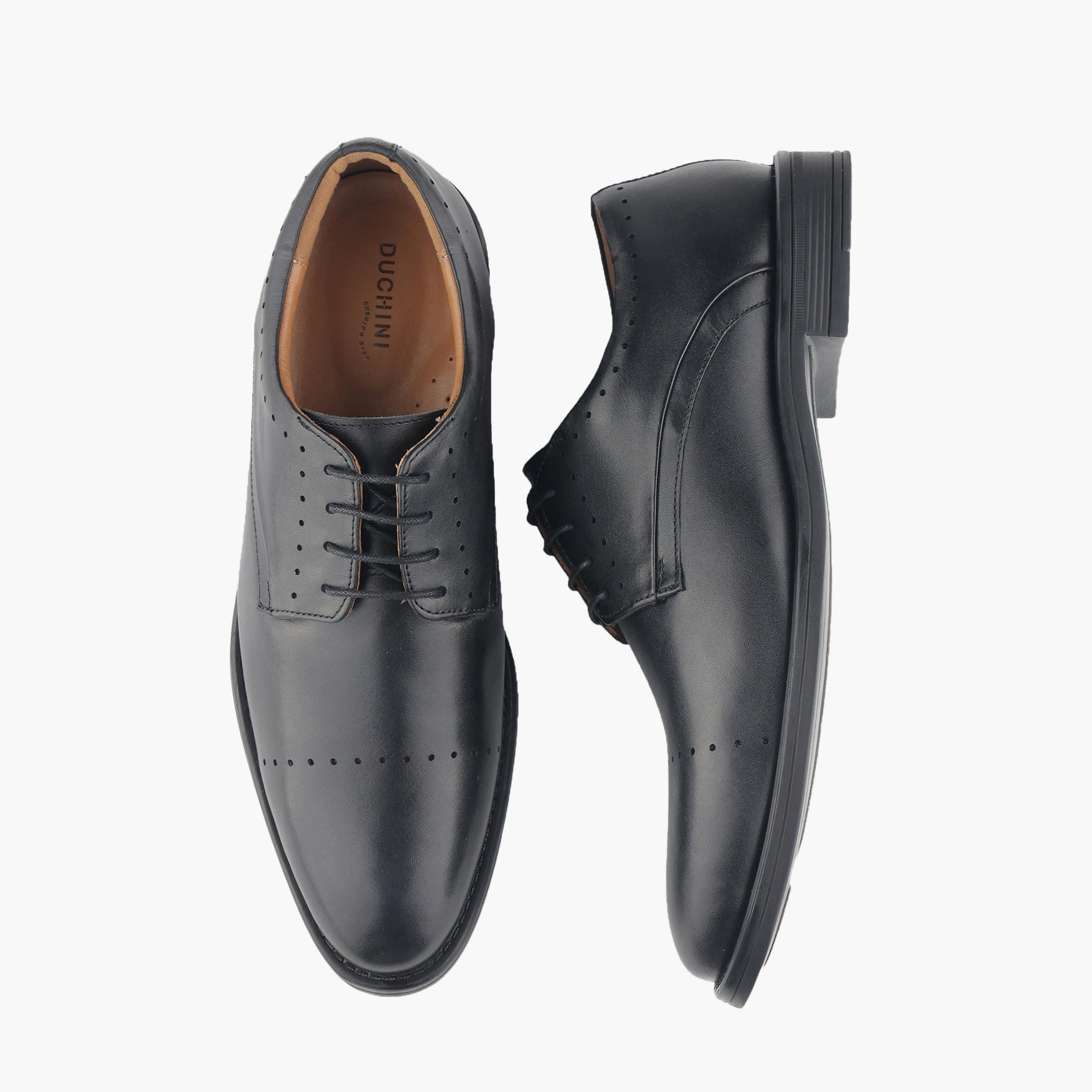 Duchini Men Genuine Leather Lace-Up Derby Shoes-men-shoes-formalshoes-image-1