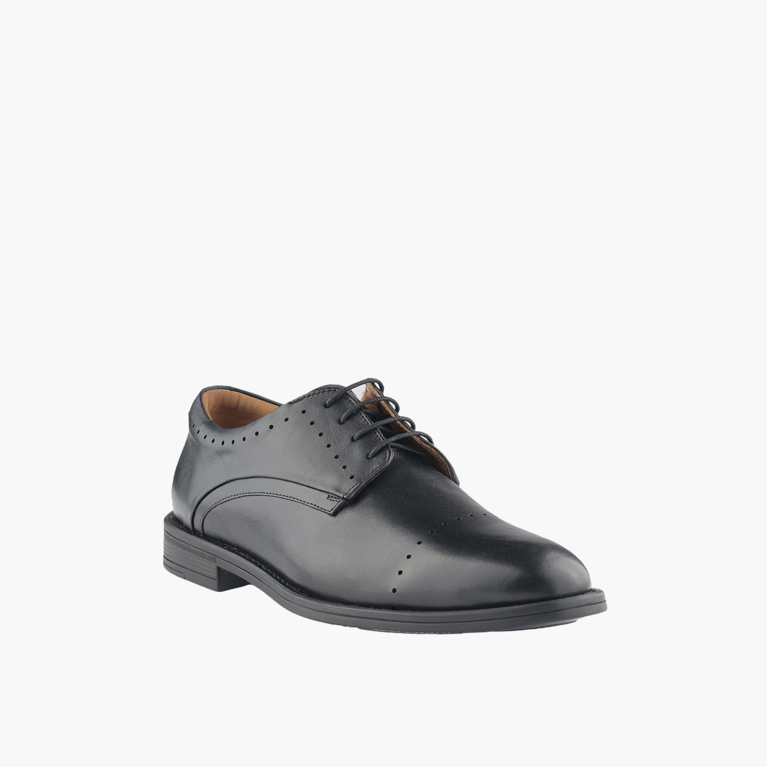 Duchini Men Genuine Leather Lace-Up Derby Shoes-men-shoes-formalshoes-image-2