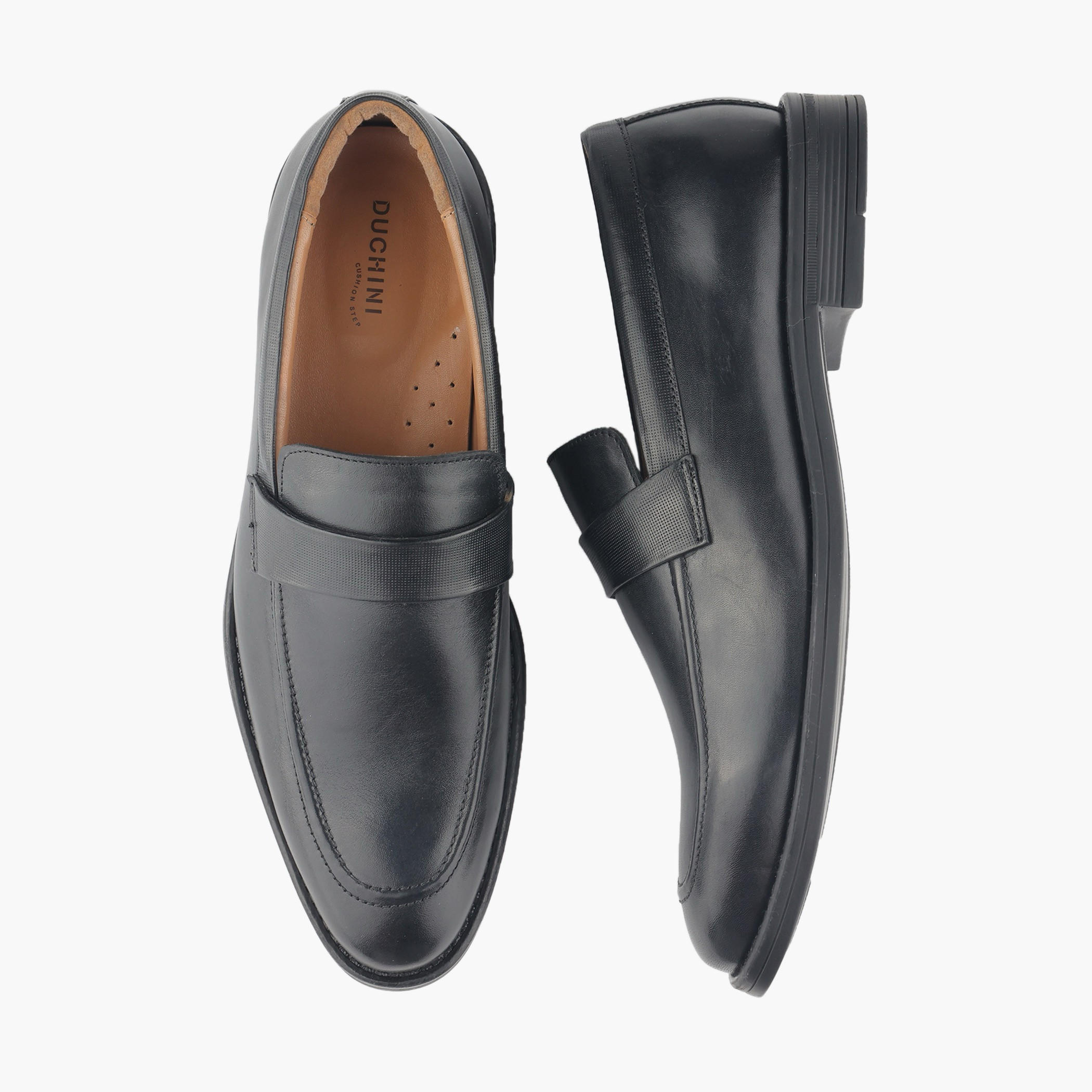 Duchini Men Genuine Leather Slip-On Loafers-men-shoes-loafersandmoccasins-image-1