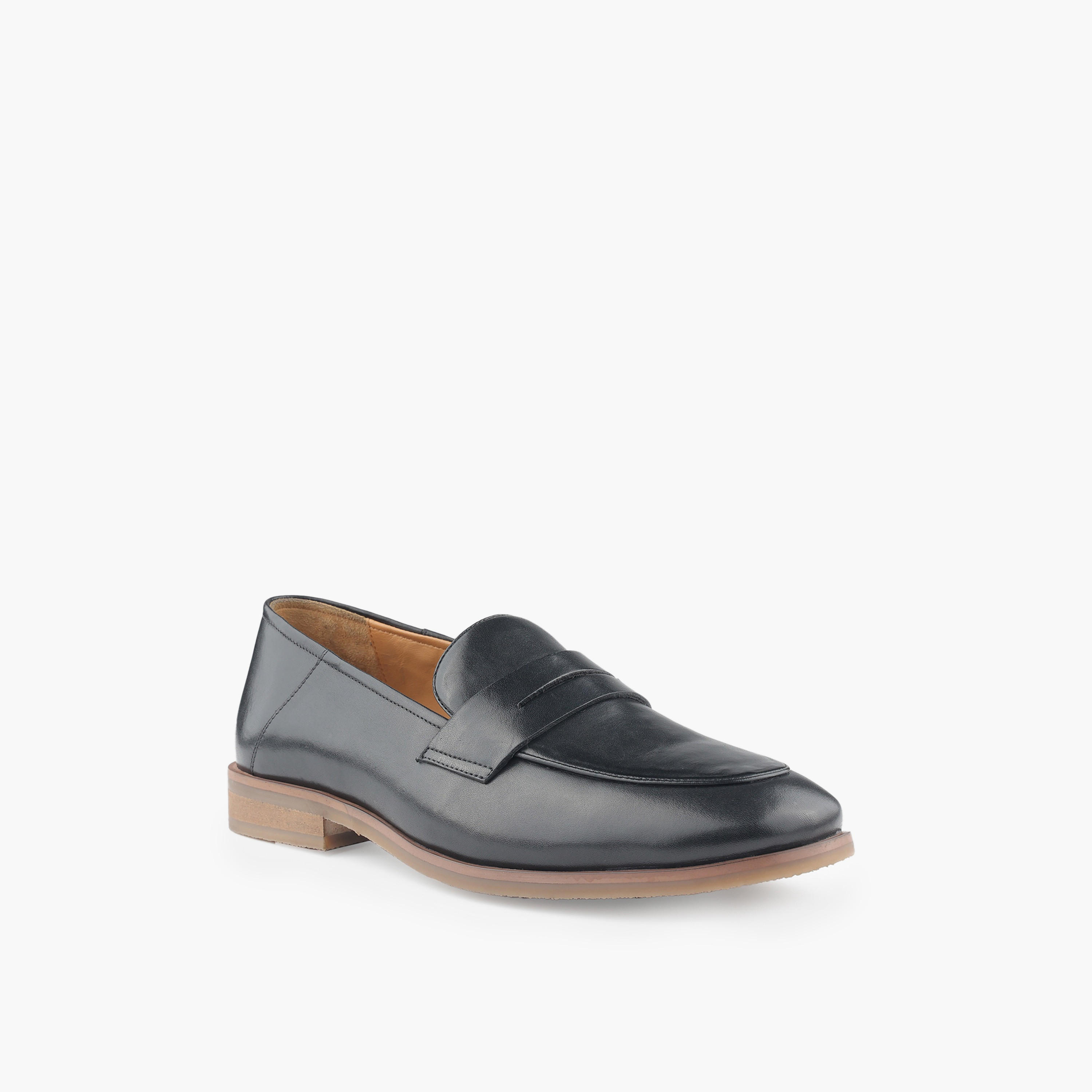 Duchini Men Genuine Leather Slip-On Loafers-men-shoes-loafersandmoccasins-image-2