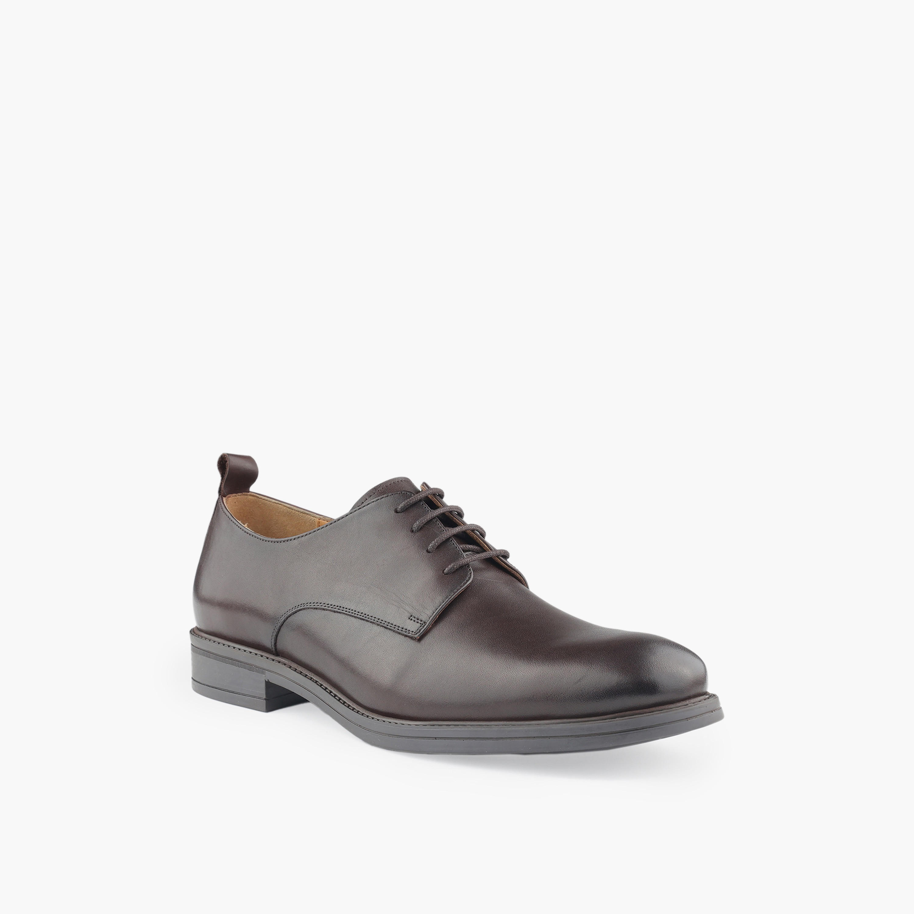 Duchini Men Genuine Leather Lace-Up Derby Shoes-men-shoes-formalshoes-image-2