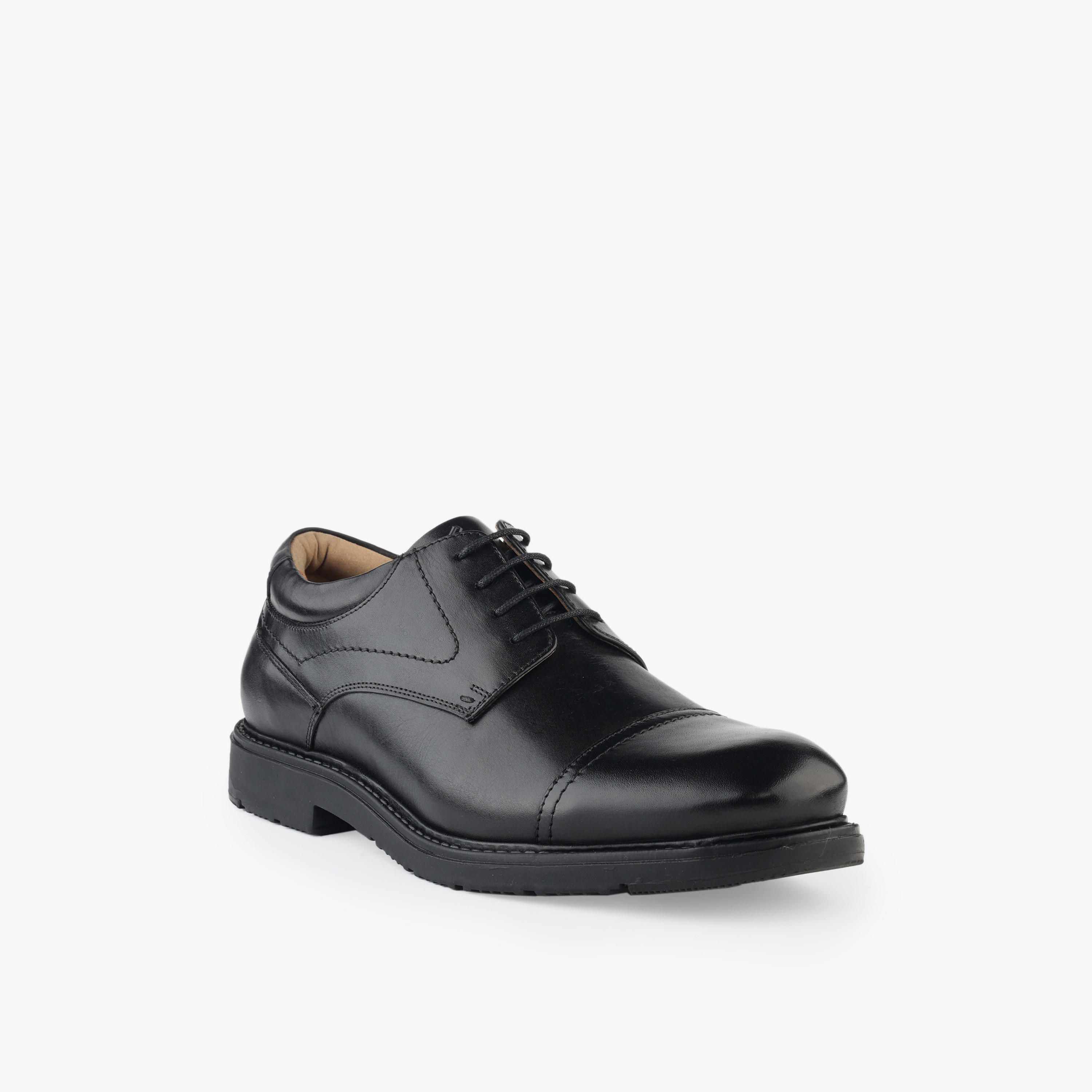 Duchini Men Genuine Leather Lace-Up Derby Shoes-men-shoes-formalshoes-image-2