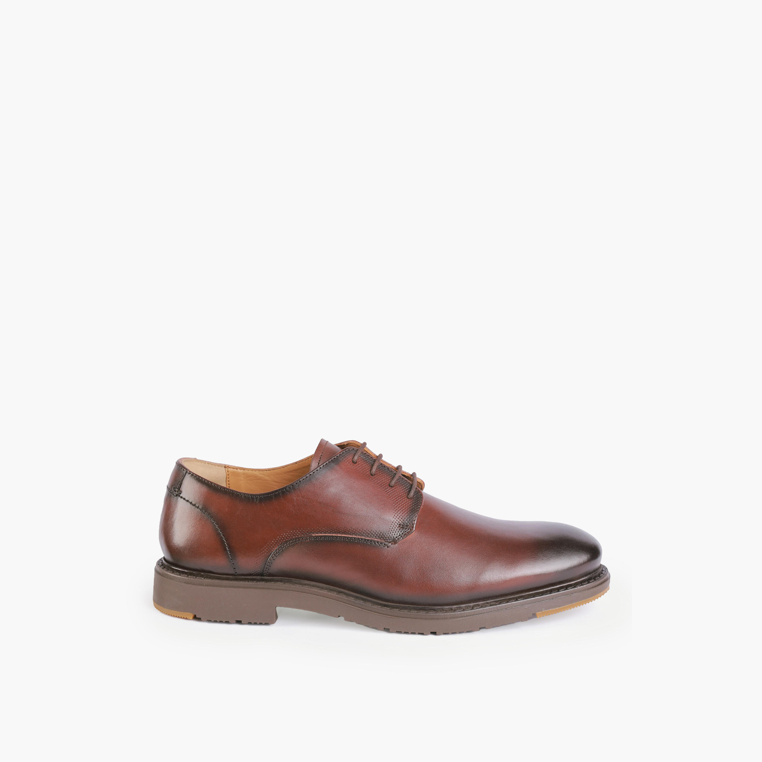 Duchini Men Genuine Leather Lace-Up Derby Shoes-men-shoes-formalshoes-image-3