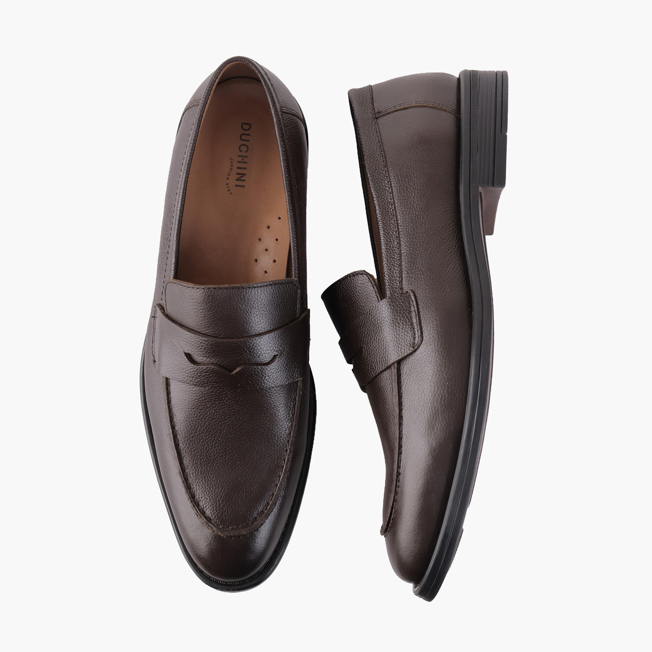 Duchini Men Genuine Leather Slip-On Loafers-men-shoes-loafersandmoccasins-image-1