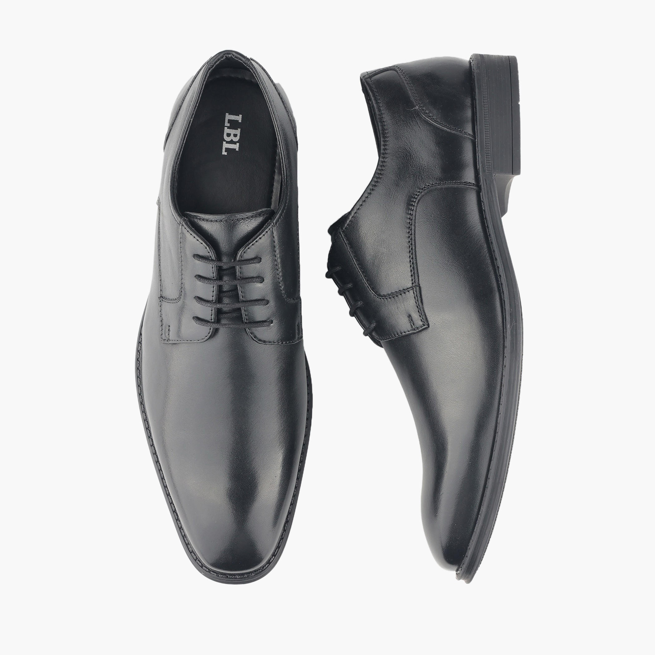 LBL by Shoexpress Men Lace-Up Leather Derby Shoes-men-shoes-formalshoes-image-1