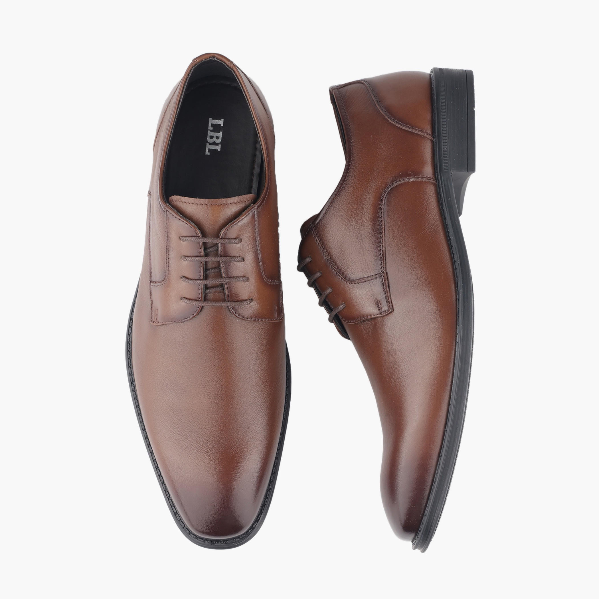 حذاء ديربي جلد برباط إغلاق للرجال من إل بي إل من شو إكسبريس-men-shoes-formalshoes-image-1