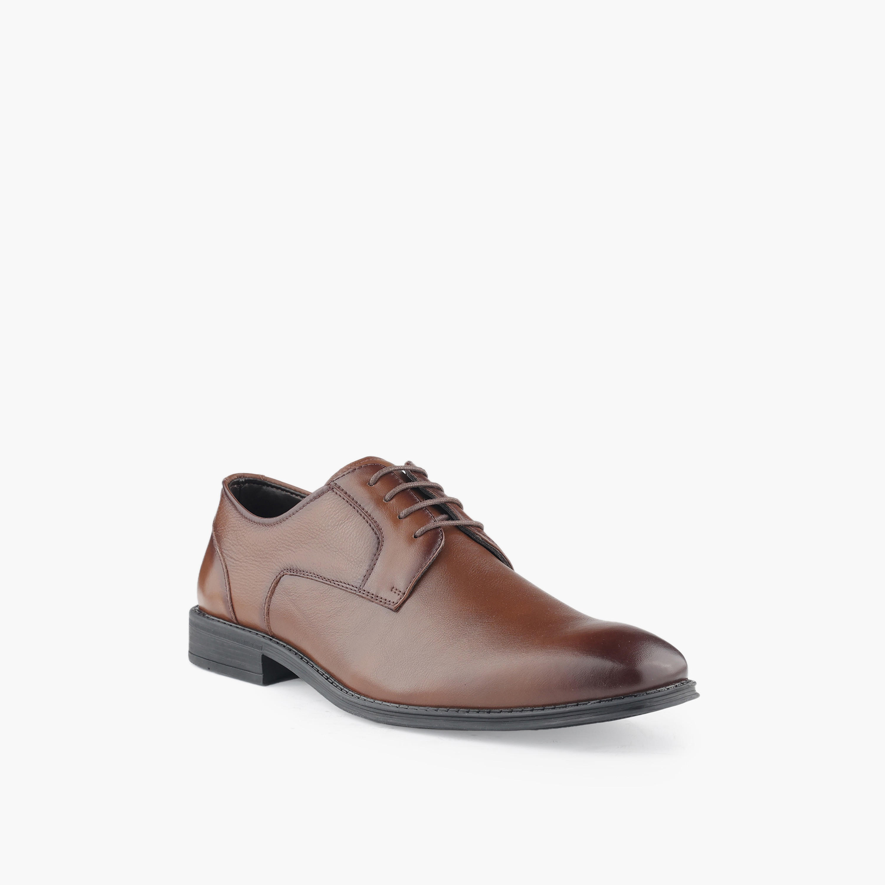 حذاء ديربي جلد برباط إغلاق للرجال من إل بي إل من شو إكسبريس-men-shoes-formalshoes-image-2