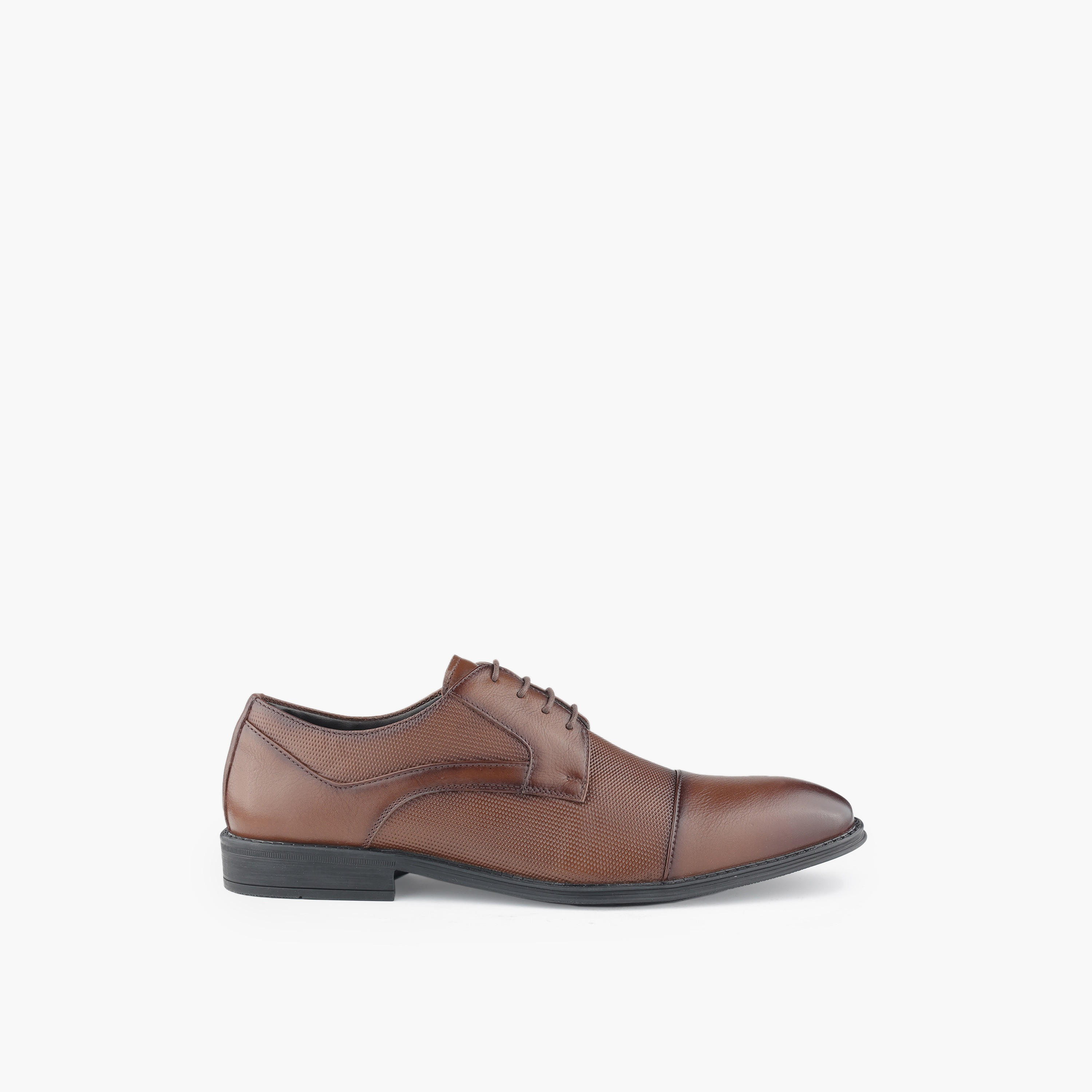 LBL by Shoexpress Men Lace-Up Leather Derby Shoes-men-shoes-formalshoes-image-3