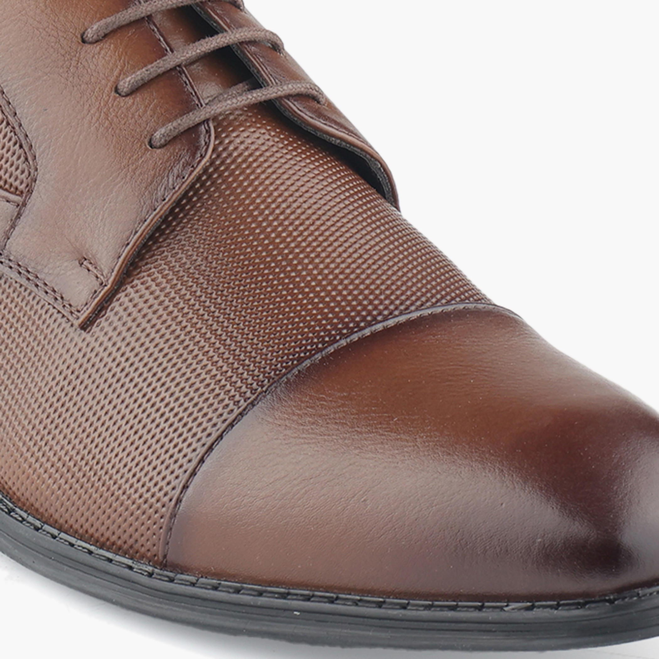 LBL by Shoexpress Men Lace-Up Leather Derby Shoes-men-shoes-formalshoes-image-4