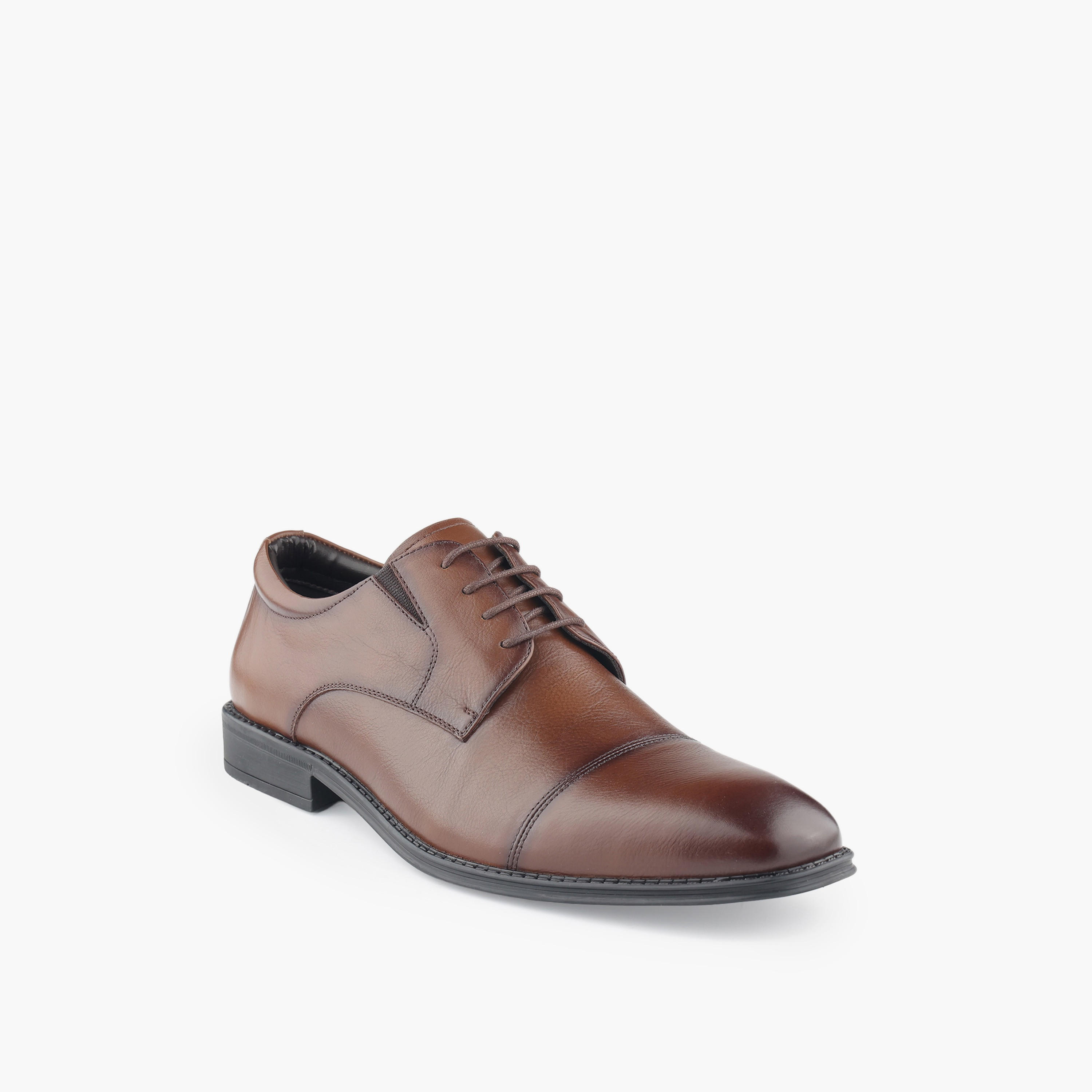 LBL by Shoexpress Men Lace-Up Leather Derby Shoes-men-shoes-formalshoes-image-2