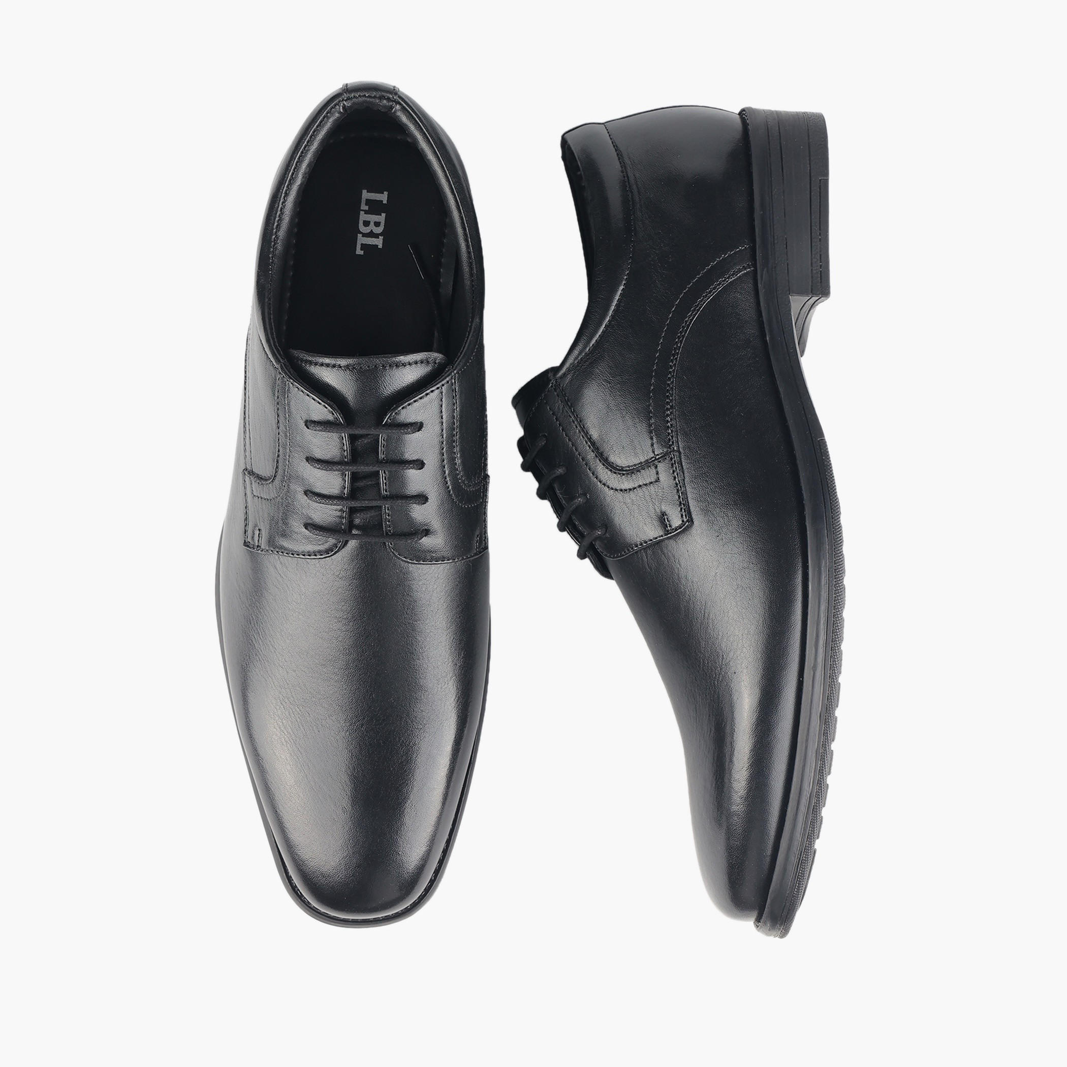 LBL by Shoexpress Men Lace-Up Leather Derby Shoes-men-shoes-formalshoes-image-1