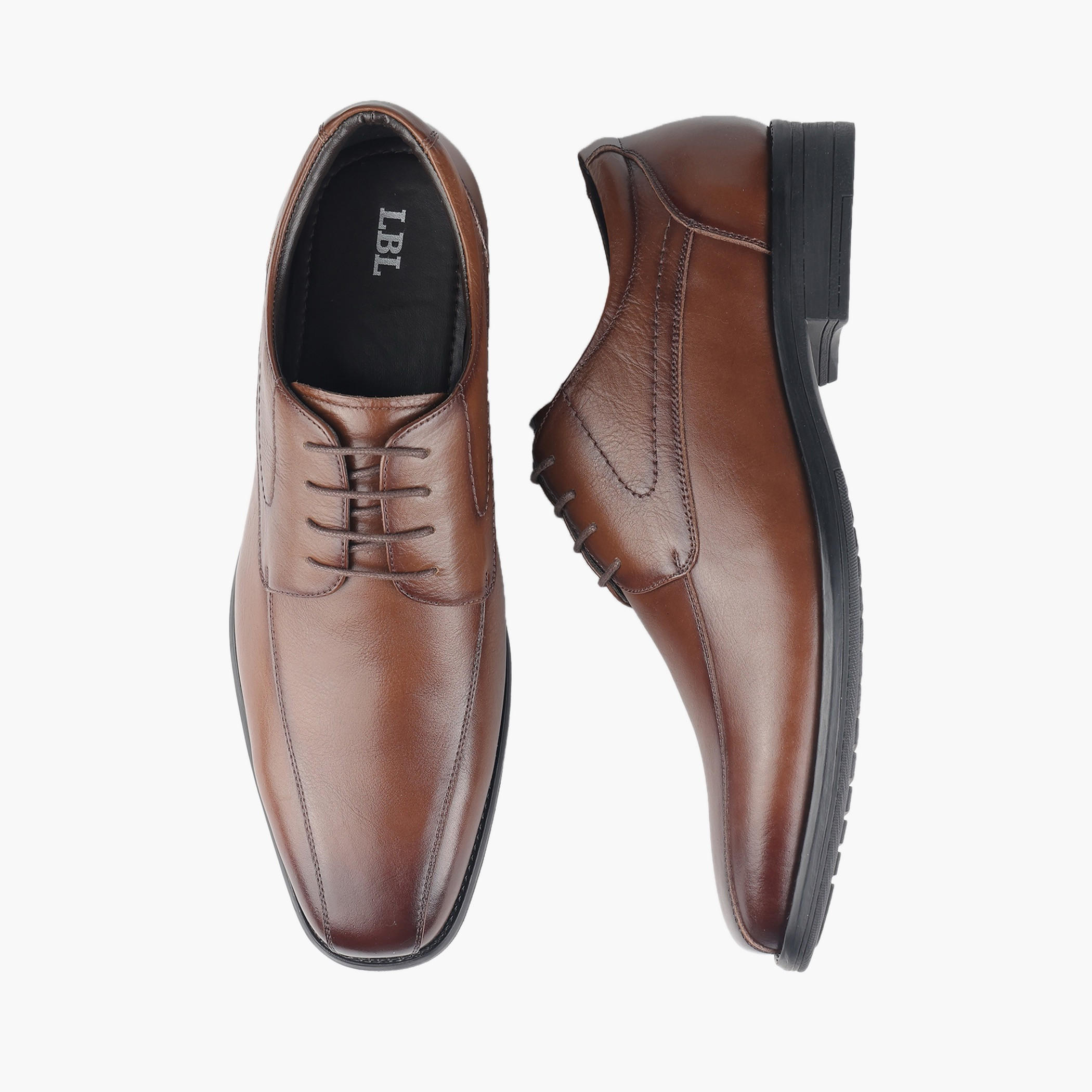 حذاء ديربي جلد برباط إغلاق للرجال من إل بي إل من شوإكسبريس-men-shoes-formalshoes-image-1